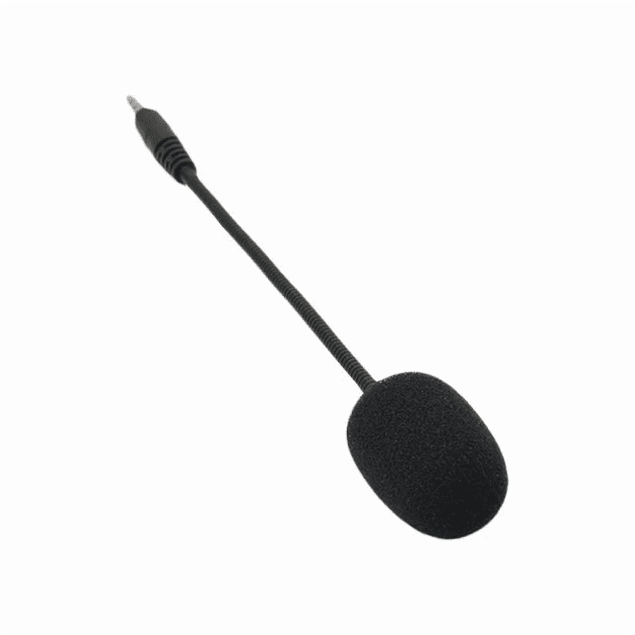 Headset Microphone 3.5mm Plug, Black Headset Microphone Adjustable 360 Degrees Bendable Jack Headphone Controller Combined, 3.5mm Game Gaming Mic to Mic Headsets Accessories(Black) Black - Image 4