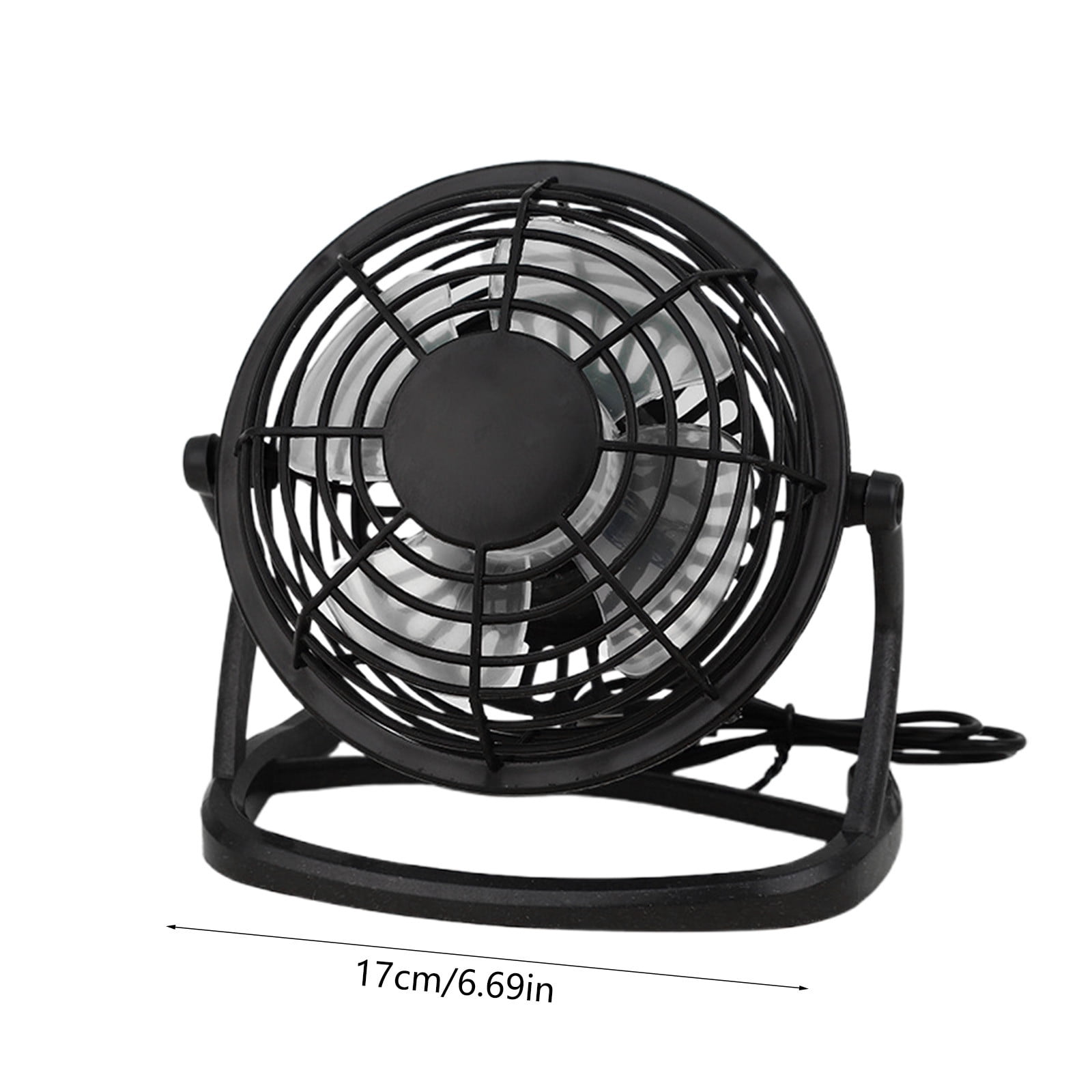 4 Inch USB Desk Fan Portable Mini Personal Cooling Fan for Office Dorm Computer Table Quiet Operation 3 Speed Adjustable Clip On Design Battery or Plug In - Image 3