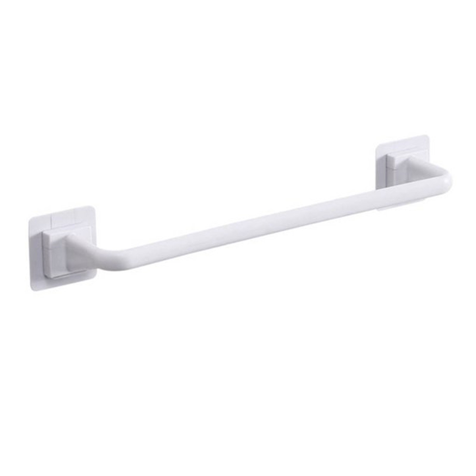 Self Adhesive Towel Bar, Heavy Duty No Drill Hand Towel Hanger for Bathroom and Kitchen Towel Storage Self, (Black/1 Pcs) 15Inches 10.63