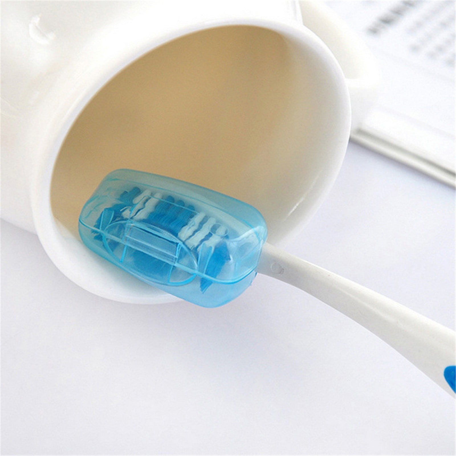Portable Toothbrush Containers Travel Toothbrush Cap Cover Tooth Brush CapsConvenient for Travel, Home, Office and Hotel Use (Color Random/5 Pcs) 1.57Inches 1.57
