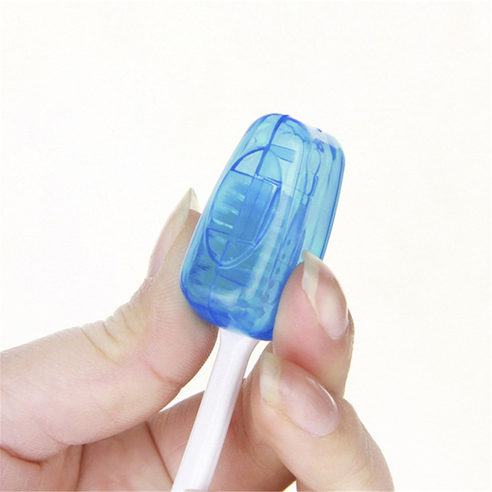 Portable Toothbrush Containers Travel Toothbrush Cap Cover Tooth Brush CapsConvenient for Travel, Home, Office and Hotel Use (Color Random/5 Pcs) 1.57Inches 1.57