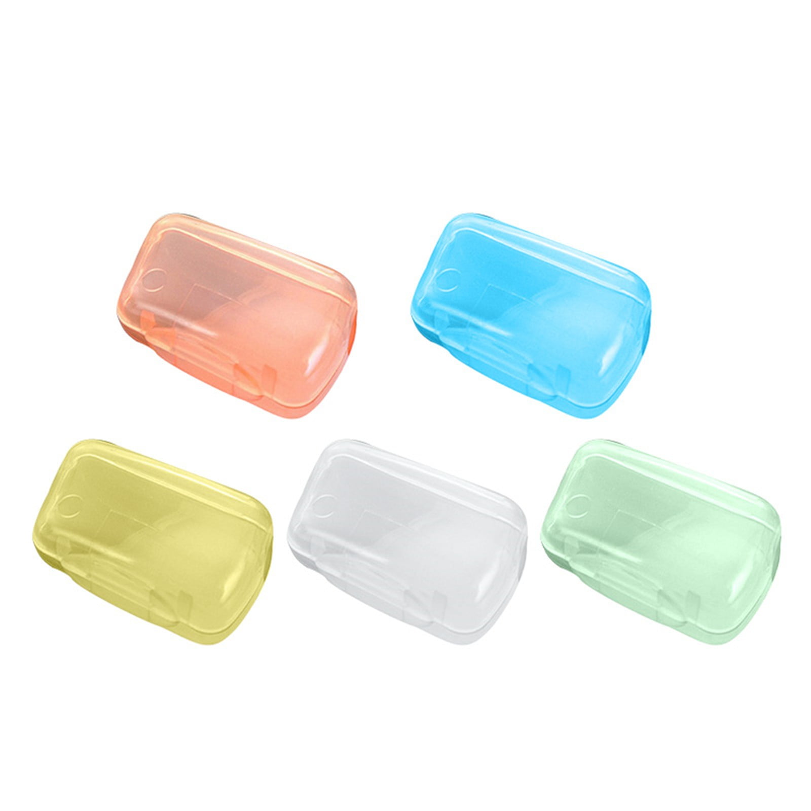 Portable Toothbrush Containers Travel Toothbrush Cap Cover Tooth Brush CapsConvenient for Travel, Home, Office and Hotel Use (Color Random/5 Pcs) 1.57Inches 1.57