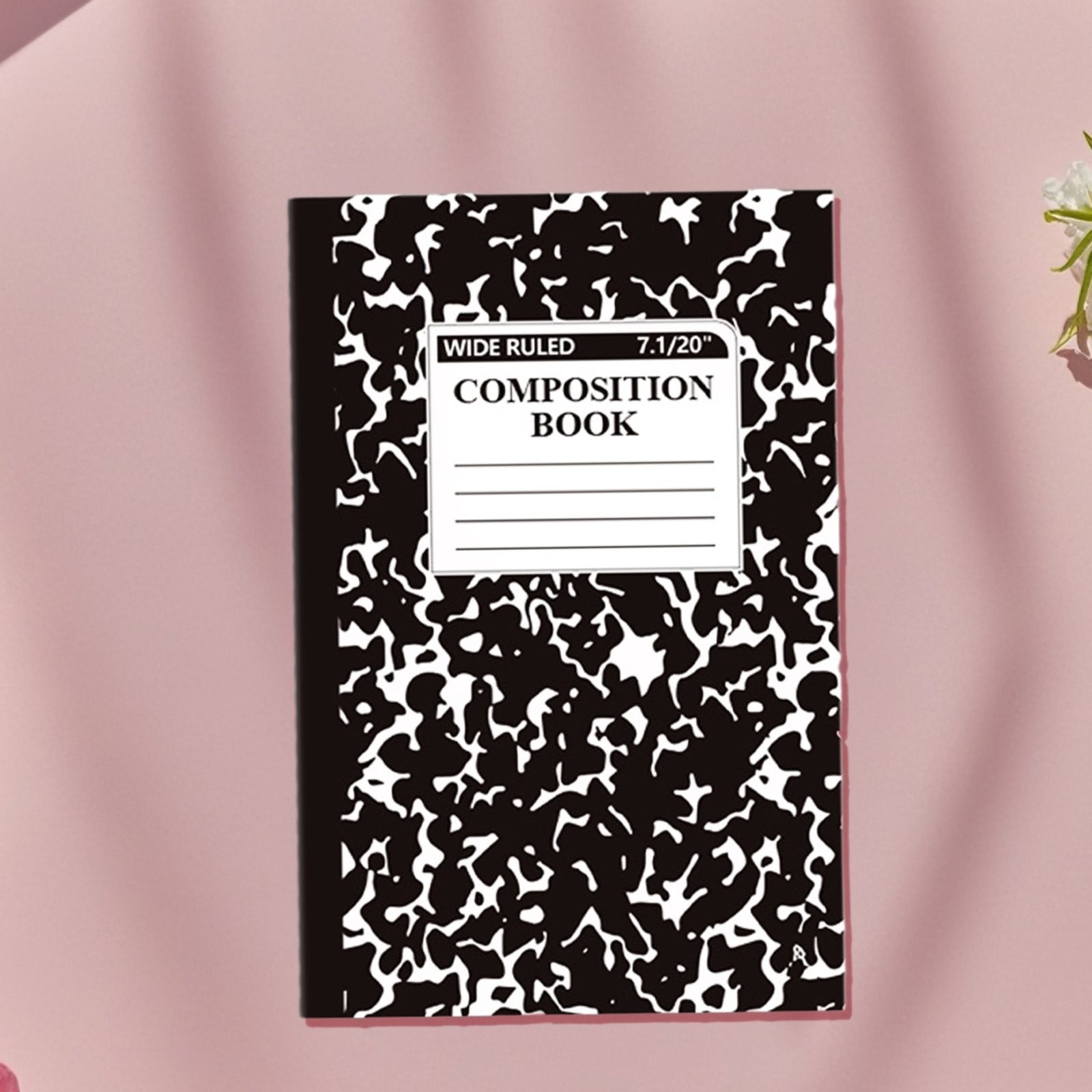 1 Pcs 8 Pastel Colors Office Ruled Composition Books,Composition Notebook, Marble Cover Notepad Lined Cute Journal Notebooks for Office Supplies Notes Taking Writing, 5.5 X 8.27 in(Hot Pink) Blue - Image 6