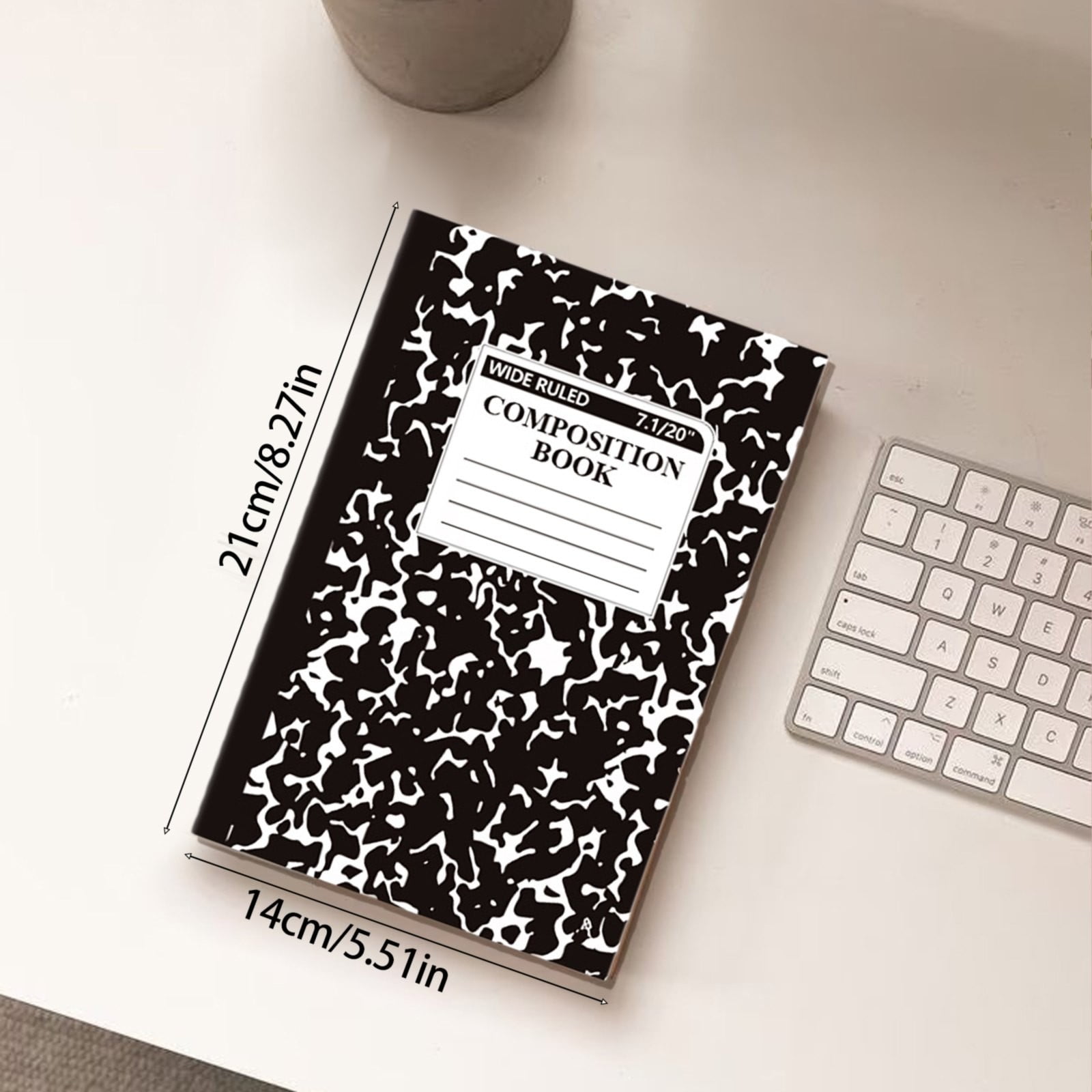 1 Pcs 8 Pastel Colors Office Ruled Composition Books,Composition Notebook, Marble Cover Notepad Lined Cute Journal Notebooks for Office Supplies Notes Taking Writing, 5.5 X 8.27 in(Hot Pink) Green - Image 3