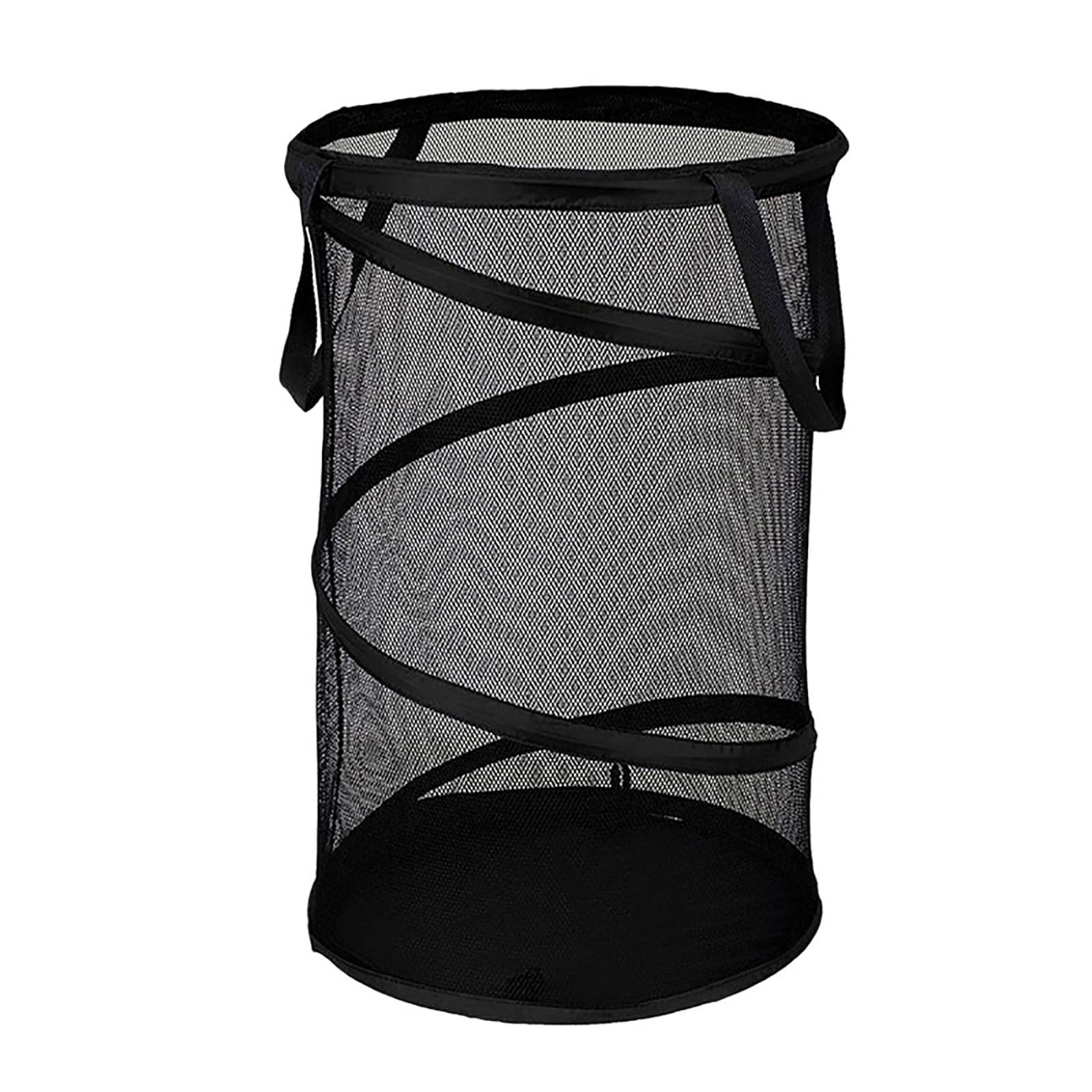 Large Collapsible Laundry Basket, Heavy Duty Foldable Mesh Pop Up Hamper with Handles for Laundry Room, Bathroom, WashRoom, College Dorm, Travel, Storage Organizer, 14.17x22.83 14.17