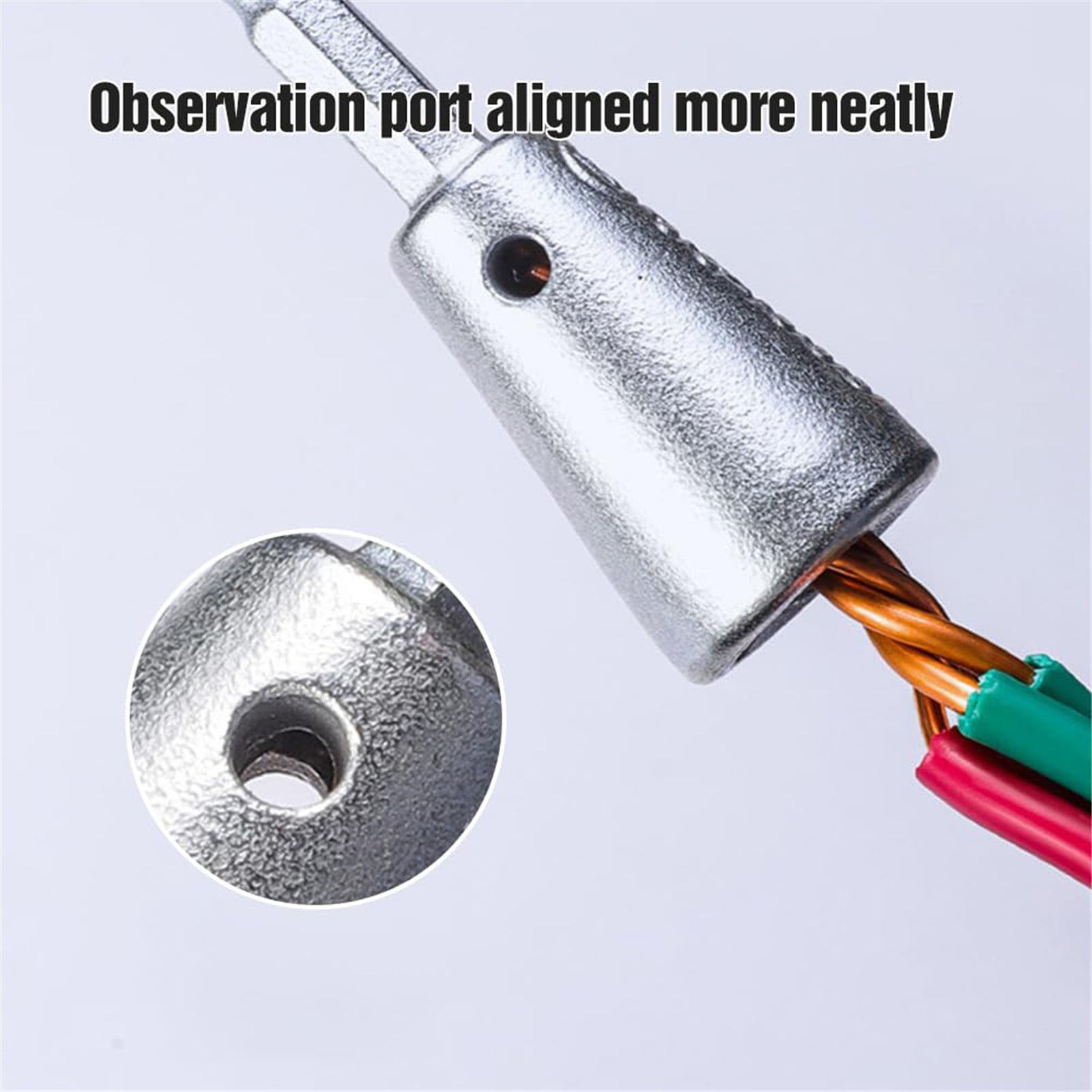 Wire Twister Tool for Drill, 2025 Upgrades Wire Nut Twister for Drill Profession Electricians Tool, 6MM Hex Shank Cable Wire Twisting Tool Wire Twister Wire Connector for 9-22 AWG, 0.78x2.16 0.78