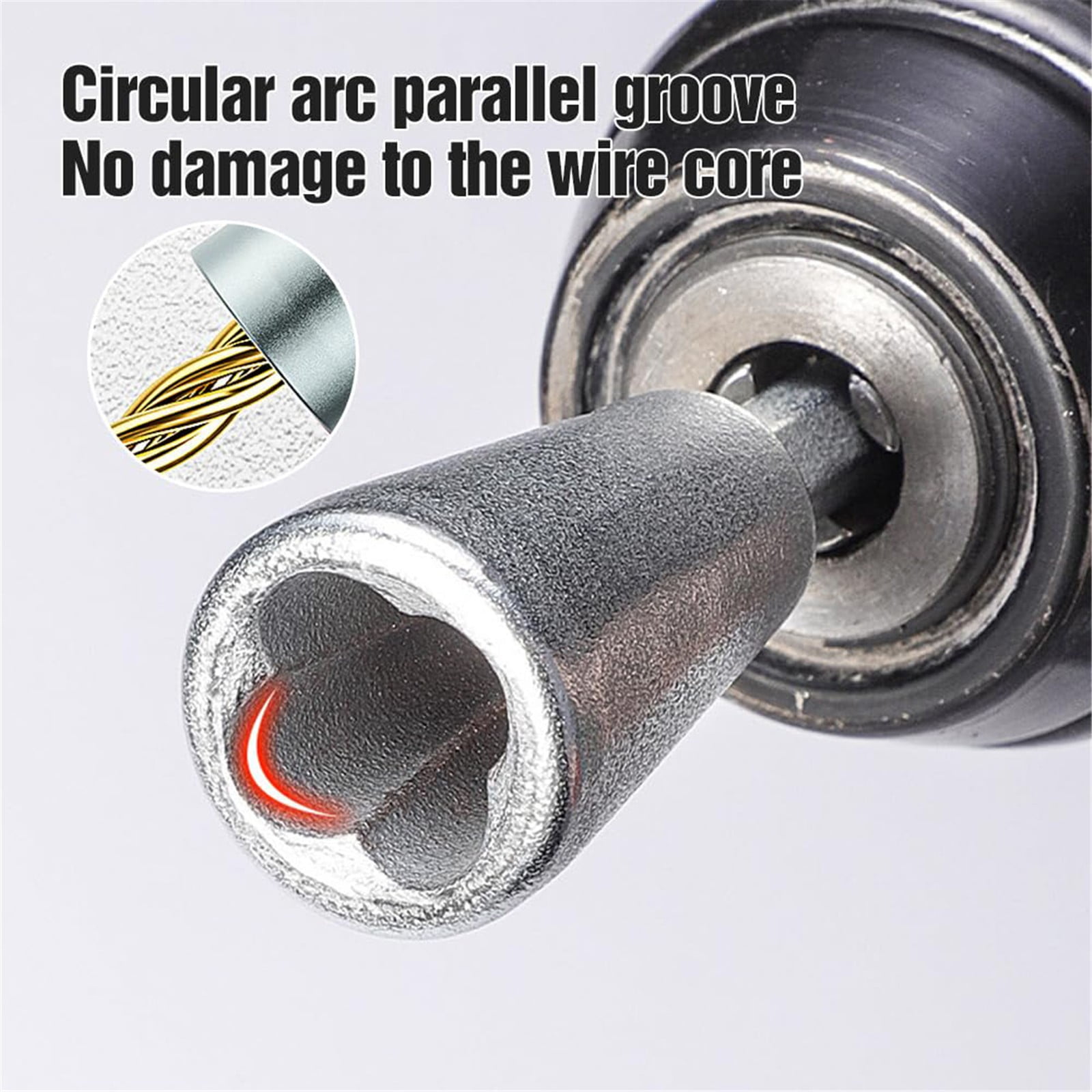Wire Twister Tool for Drill, 2025 Upgrades Wire Nut Twister for Drill Profession Electricians Tool, 6MM Hex Shank Cable Wire Twisting Tool Wire Twister Wire Connector for 9-22 AWG, 0.78x2.16 0.78