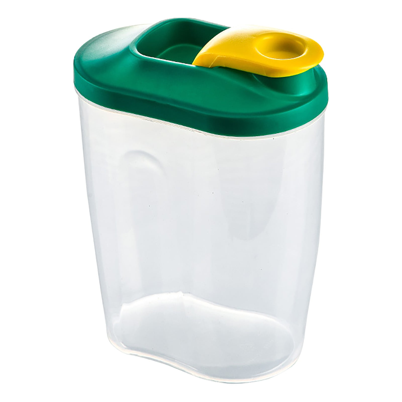 Airtight Storage Container with Lids, Plastic Pet Food Storage Container with Locking Lid,Pet Dog Cat Food Dispenser ,Clear Pet Dog Food Storage Bin Containers for Rice Grain(Green,4.72x7.68