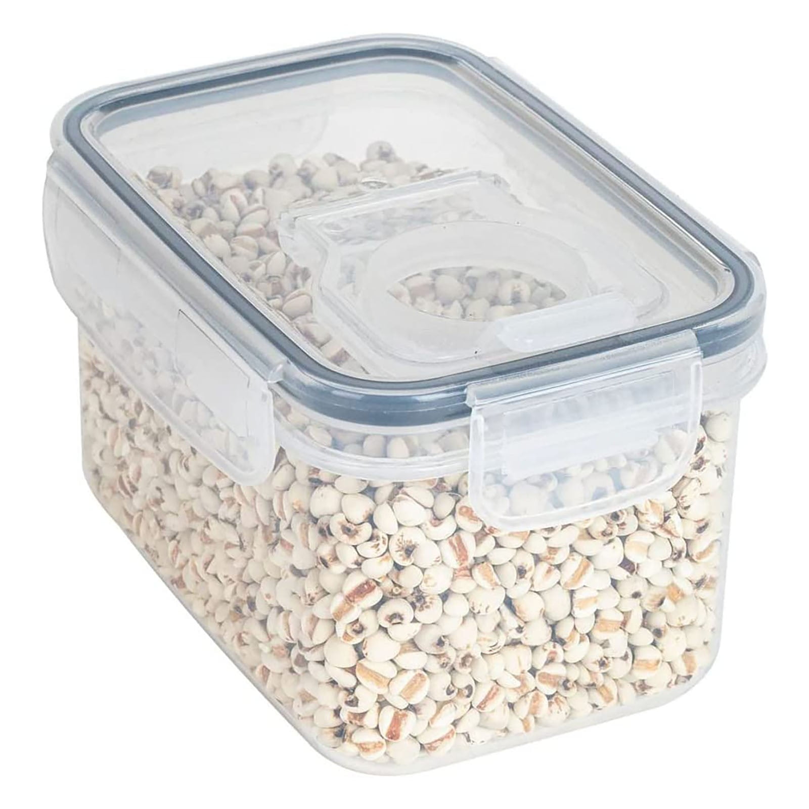 Airtight Storage Container with Lids, Plastic Pet Food Storage Container with Locking Lid,Pet Dog Cat Food Dispenser ,Clear Pet Dog Food Storage Bin Containers for Rice Grain(Green,4.72x7.68