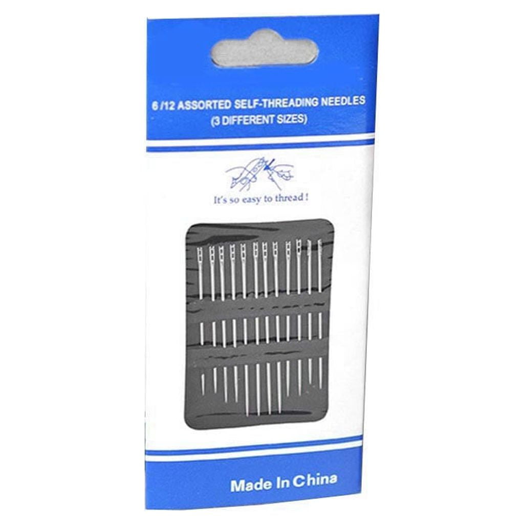 Large Eye Sharp Needles, Self Threading Needles for Hand Sewing, Easy to Thread Big Eye Sewing Needles, Embroidery Needles Blind Needles in 3 Sizes 1.38/1.5/1.65 in for DIY Embroidery Sewing, 12 Pcs Multisize Silver*3 Set - Image 7