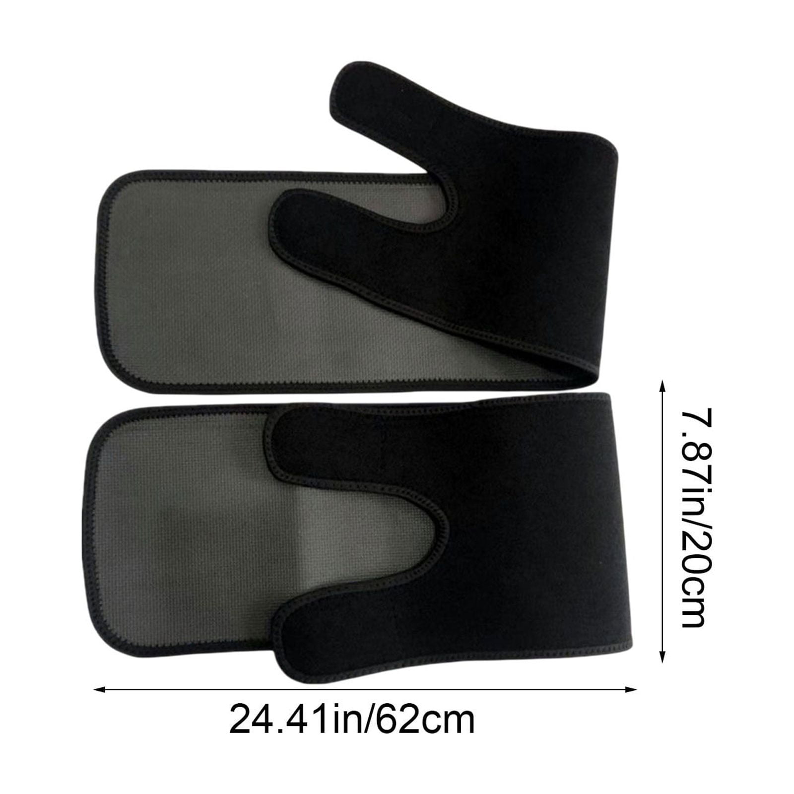 Compression Leg Bands for Sports,Sweat-Enhancing Thigh Guards for Running & Workouts,Adjustable Non-Slip Design for Muscle Support and Slimming,Pair Included Black - Image 3