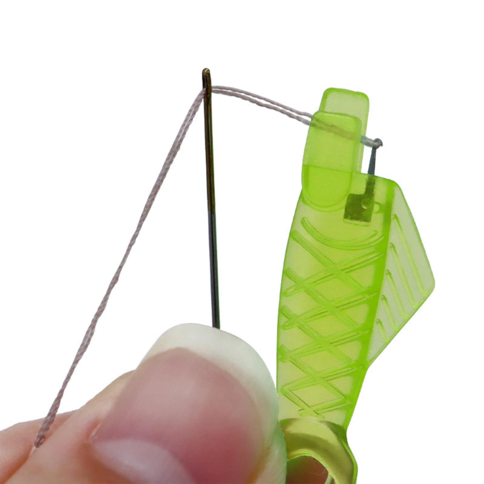 Fish Mouth Sewing Machine Needle Threader Upgraded Automatic Sewing Needle Threader,Simple Needle Threader Tool,Quick Sewing Machine Cycle Simple Needle Threader Tool(5 pcs-HotPink) 20 pcs-Yellow - Image 2