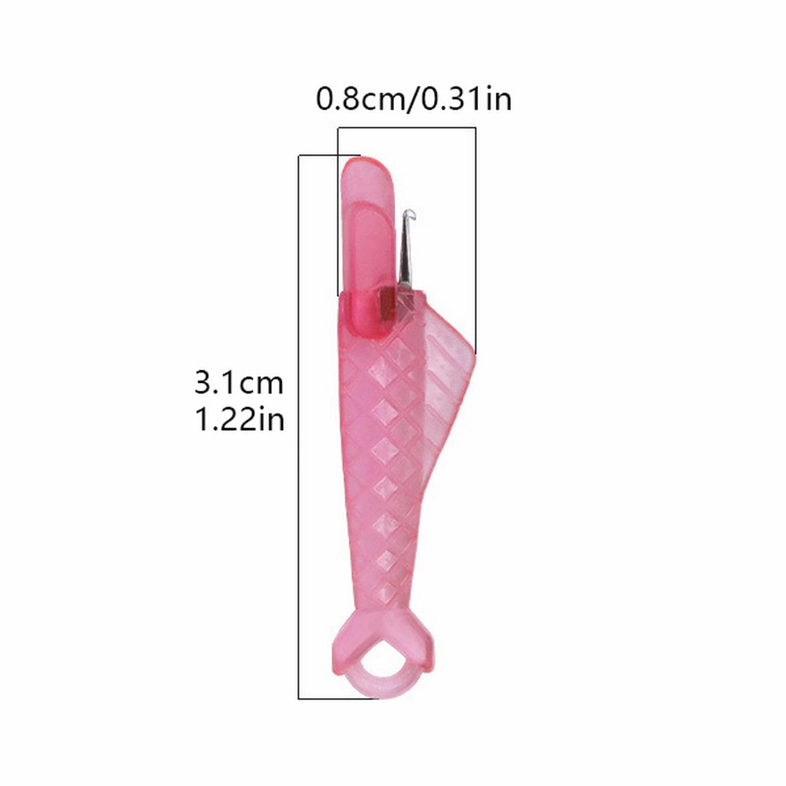 Fish Mouth Sewing Machine Needle Threader Upgraded Automatic Sewing Needle Threader,Simple Needle Threader Tool,Quick Sewing Machine Cycle Simple Needle Threader Tool(5 pcs-HotPink) 20 pcs-Yellow - Image 3