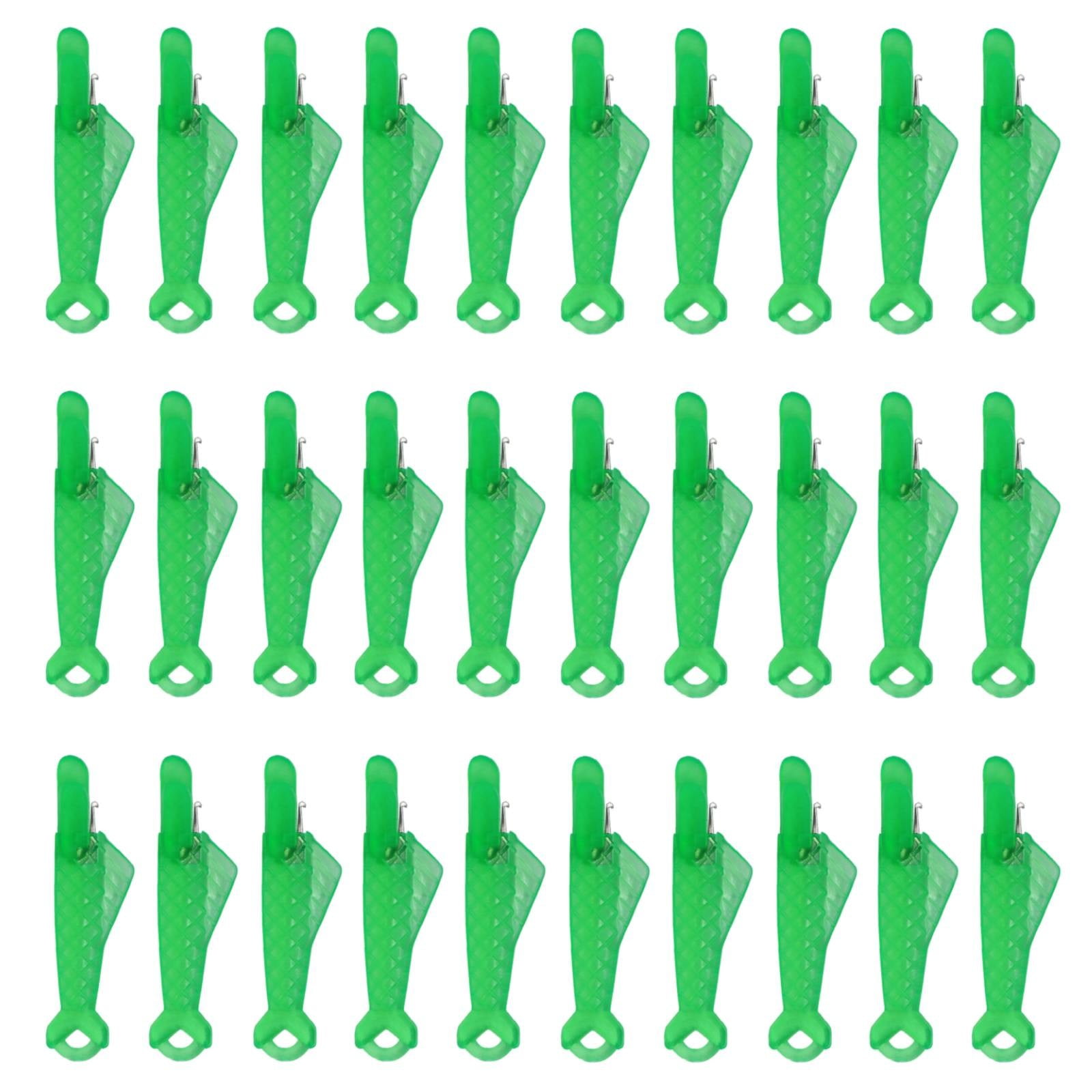 Fish Mouth Sewing Machine Needle Threader Upgraded Automatic Sewing Needle Threader,Simple Needle Threader Tool,Quick Sewing Machine Cycle Simple Needle Threader Tool(5 pcs-HotPink) 30 pcs-Green - Image 1