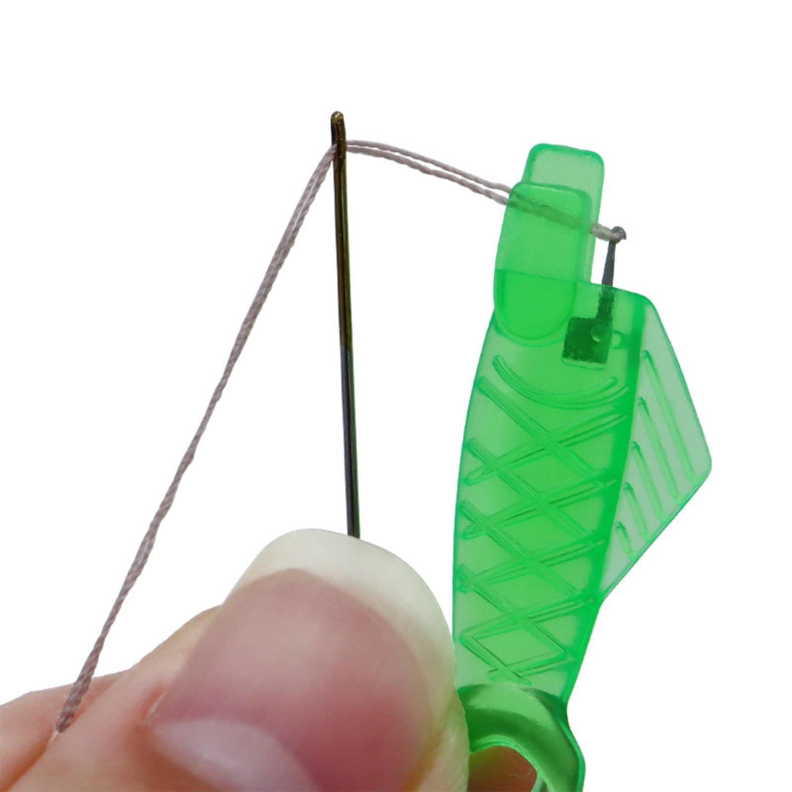 Fish Mouth Sewing Machine Needle Threader Upgraded Automatic Sewing Needle Threader,Simple Needle Threader Tool,Quick Sewing Machine Cycle Simple Needle Threader Tool(5 pcs-HotPink) 50 pcs-Green - Image 2