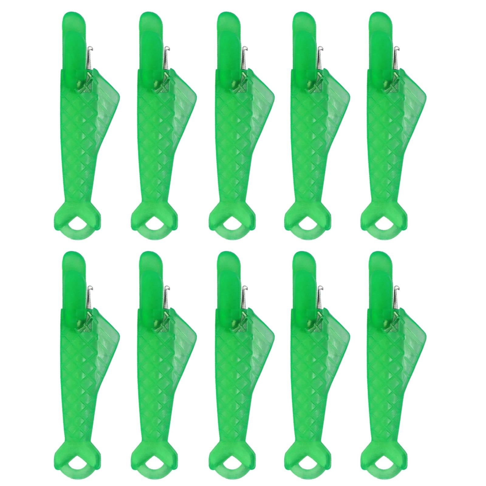 Fish Mouth Sewing Machine Needle Threader Upgraded Automatic Sewing Needle Threader,Simple Needle Threader Tool,Quick Sewing Machine Cycle Simple Needle Threader Tool(5 pcs-HotPink) Green - Image 1