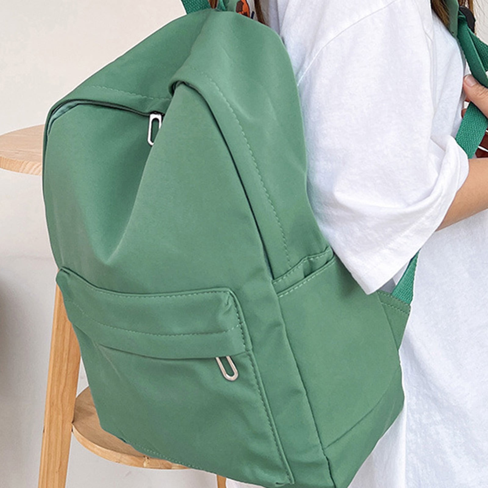 1 Pcs Travel Backpack,Cute Custom BookBag with Detachable Bear,Travel Backapck for Women/Men Casual Laptop Bookbag,Large Capacity Backpack for Birthday Gift,Christmas Gift,8.6x11 in(Green) Z2-Green - Image 2