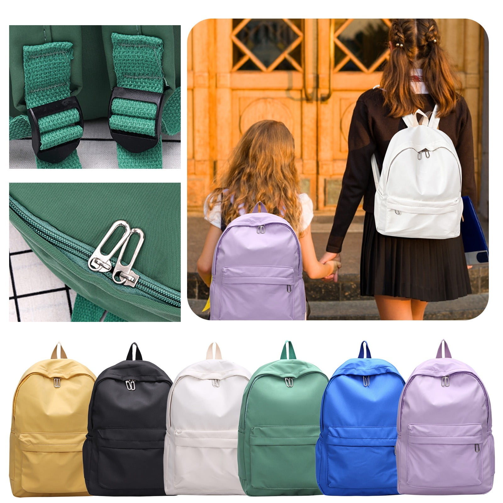1 Pcs Travel Backpack,Cute Custom BookBag with Detachable Bear,Travel Backapck for Women/Men Casual Laptop Bookbag,Large Capacity Backpack for Birthday Gift,Christmas Gift,8.6x11 in(Green) Z2-Green - Image 8