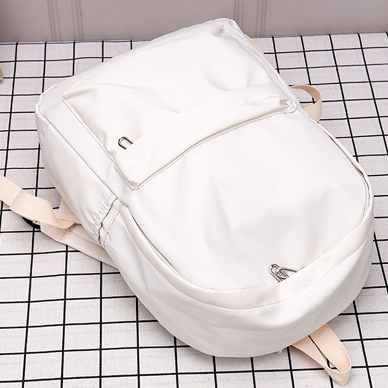 1 Pcs Travel Backpack,Cute Custom BookBag with Detachable Bear,Travel Backapck for Women/Men Casual Laptop Bookbag,Large Capacity Backpack for Birthday Gift,Christmas Gift,8.6x11 in(Green) Z2-White - Image 2