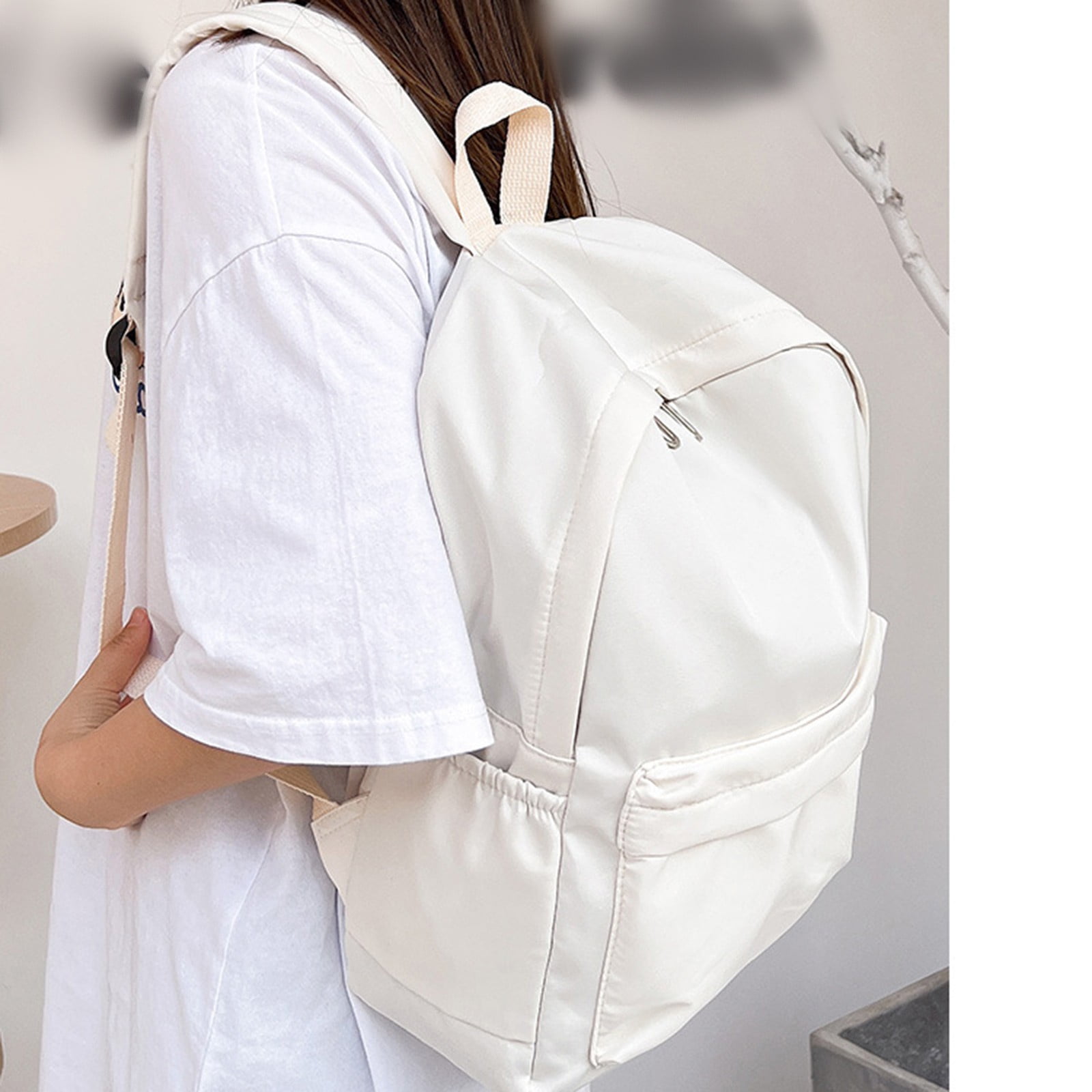1 Pcs Travel Backpack,Cute Custom BookBag with Detachable Bear,Travel Backapck for Women/Men Casual Laptop Bookbag,Large Capacity Backpack for Birthday Gift,Christmas Gift,8.6x11 in(Green) Z2-White - Image 5