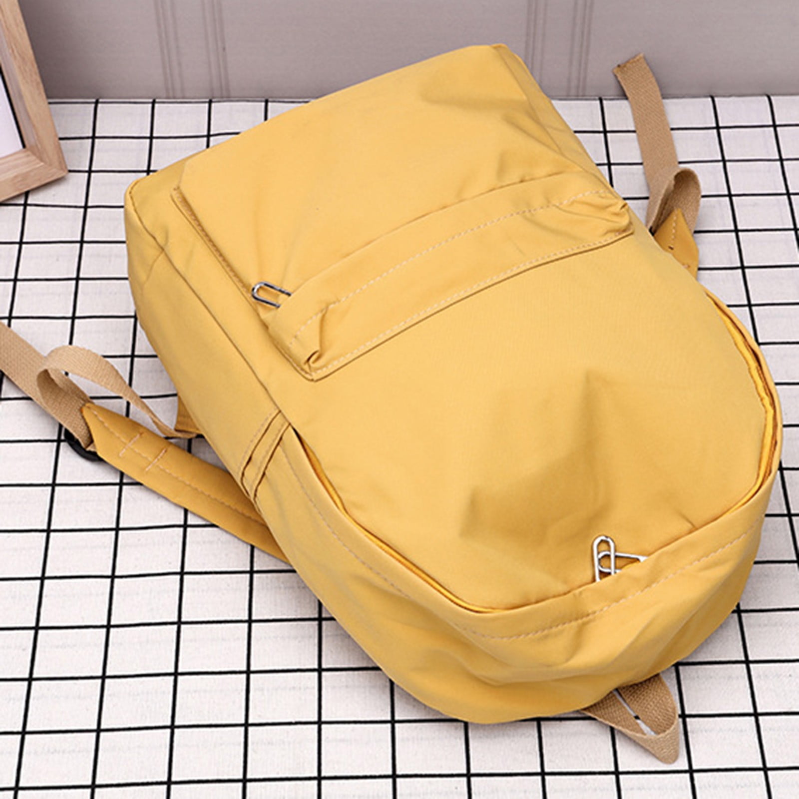 1 Pcs Travel Backpack,Cute Custom BookBag with Detachable Bear,Travel Backapck for Women/Men Casual Laptop Bookbag,Large Capacity Backpack for Birthday Gift,Christmas Gift,8.6x11 in(Green) Z2-Yellow - Image 4