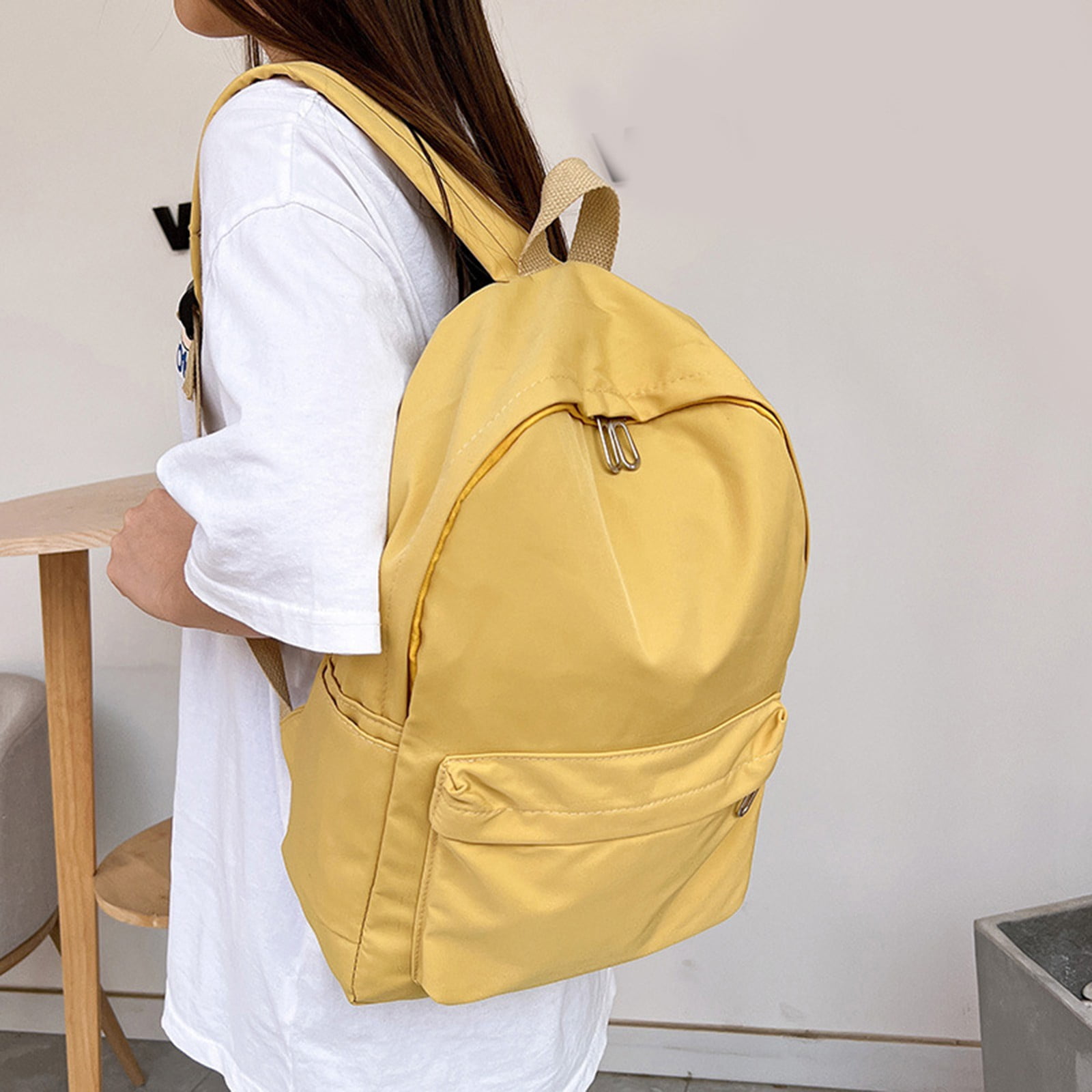 1 Pcs Travel Backpack,Cute Custom BookBag with Detachable Bear,Travel Backapck for Women/Men Casual Laptop Bookbag,Large Capacity Backpack for Birthday Gift,Christmas Gift,8.6x11 in(Green) Z2-Yellow - Image 5