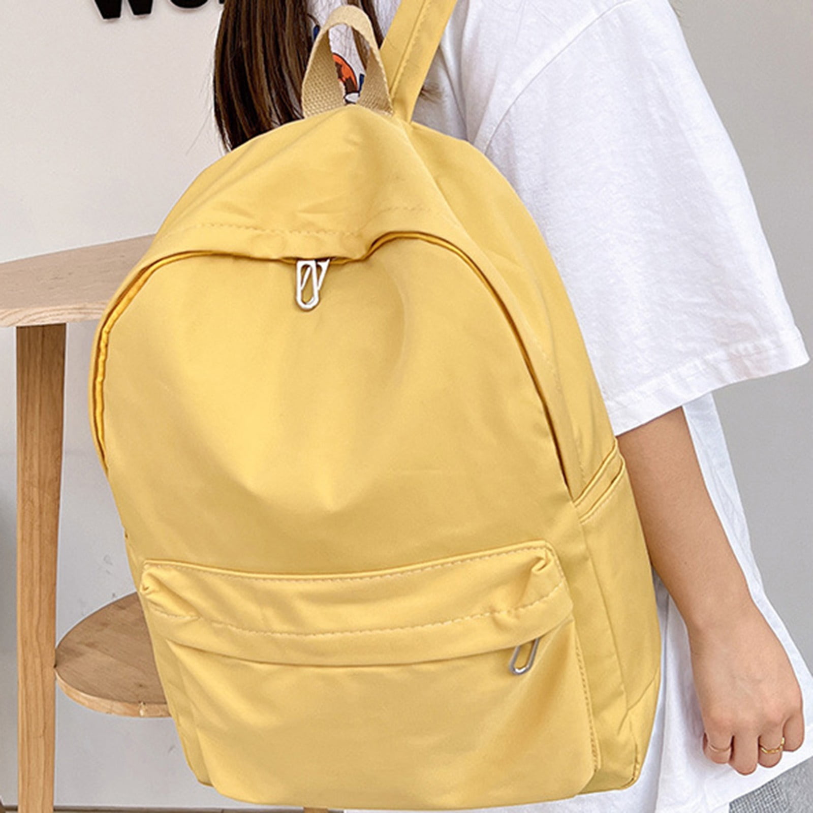 1 Pcs Travel Backpack,Cute Custom BookBag with Detachable Bear,Travel Backapck for Women/Men Casual Laptop Bookbag,Large Capacity Backpack for Birthday Gift,Christmas Gift,8.6x11 in(Green) Z2-Yellow - Image 6