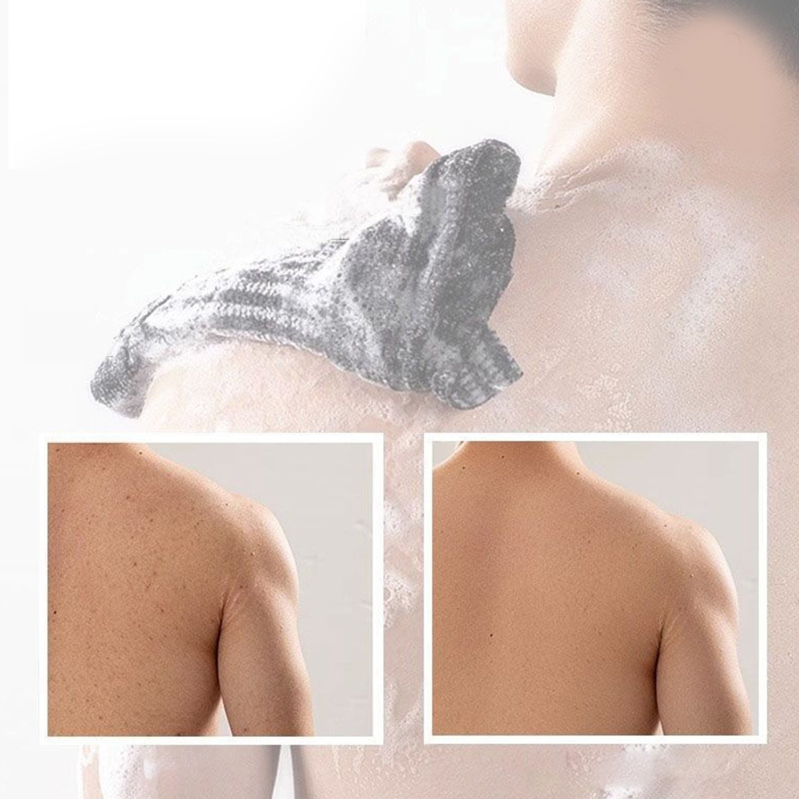 Exfoliating Washcloth Towel,Extra Rough Body & Back Scrubber for Use in Shower Bath, Long Exfoliating Body Scrubber, Exfoliator Shower Towel for Men Women, 39.37x9.84 39.37