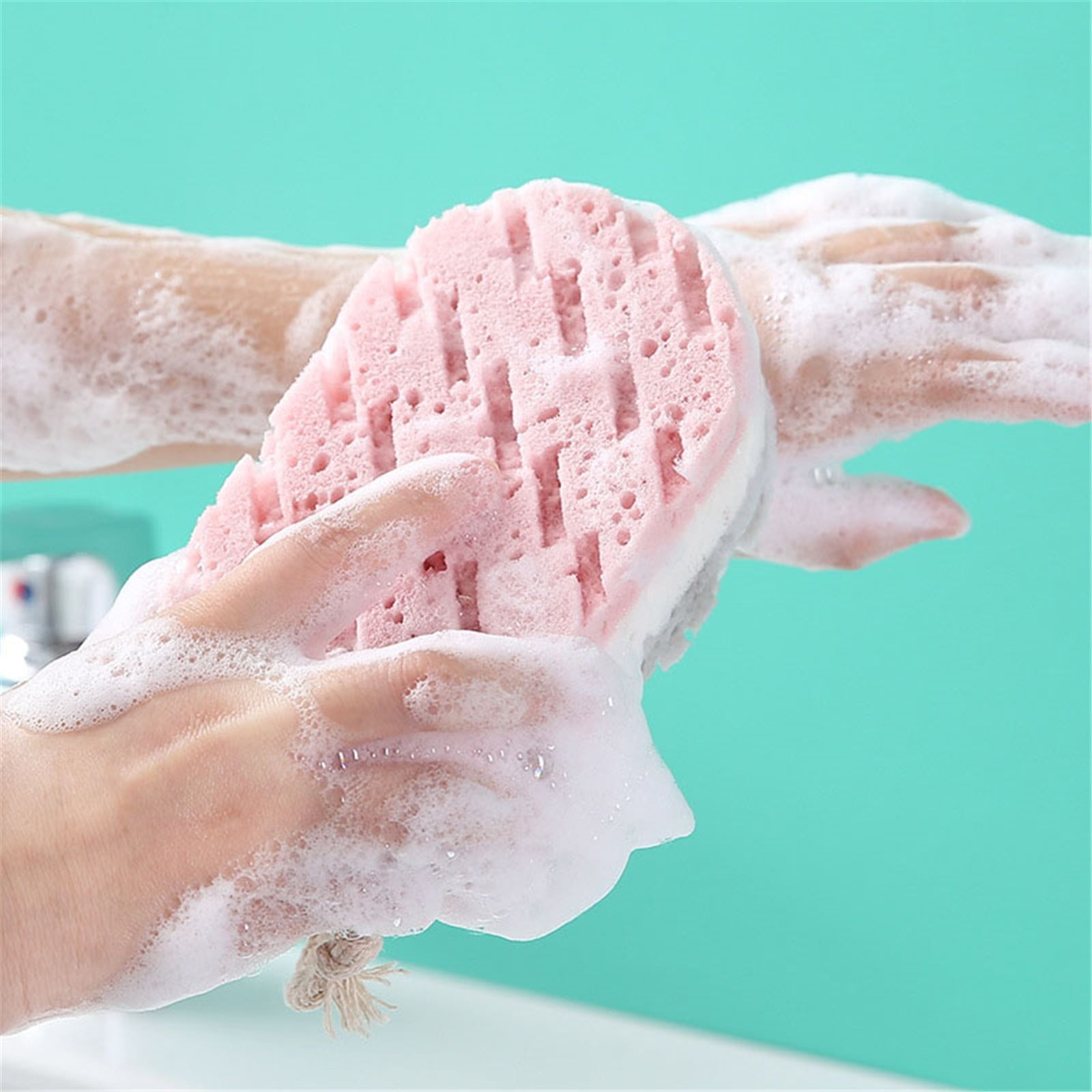 Cleansing loofah Bath Sponge, Magic Exfoliating Bath Sponge, Shower deep exfoliating Sponge, Rich Foam Bath Sponge, 3-Pack Large Size, 5.9x3.54x1.96 5.9
