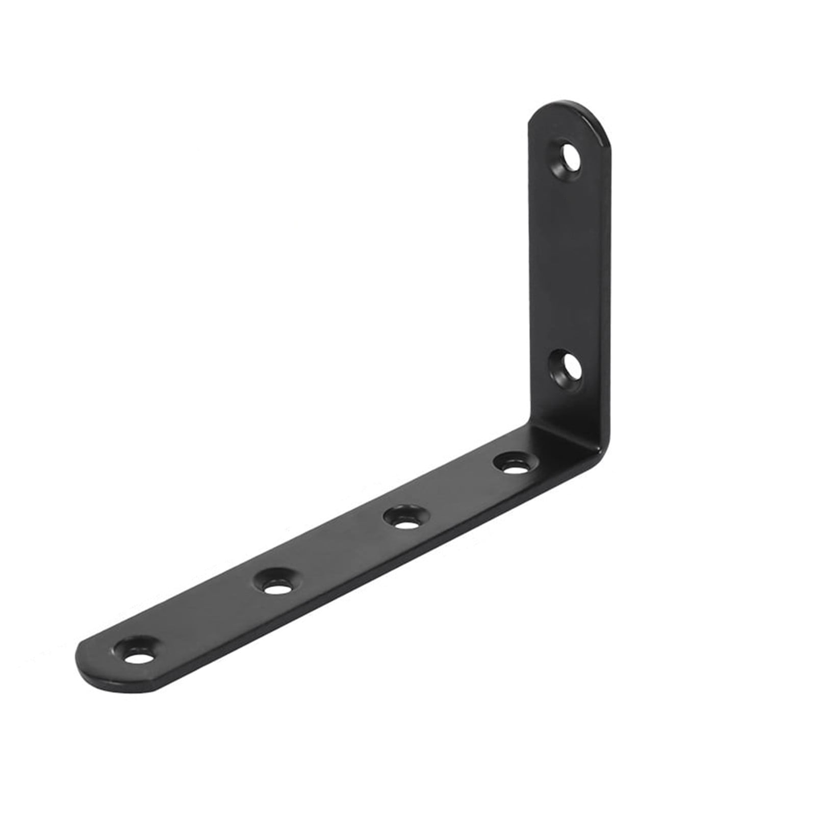 Black L Brackets for Wood, 4.92