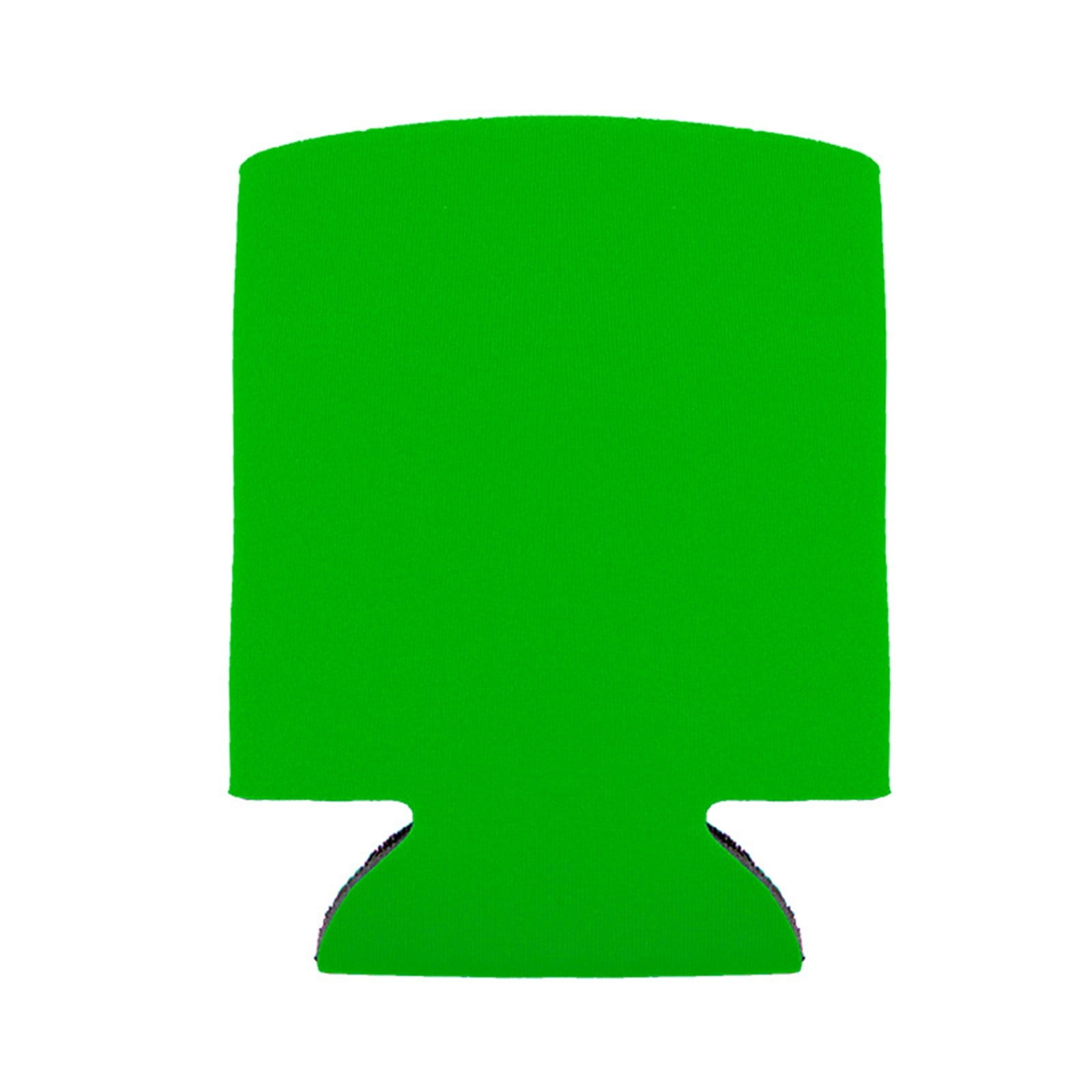 1 Pcs Blank Beer Can Coolers Sleeves,Can Covers Beer Keeps Beer Cold and Hands Warm,Bottle Sleeves Coolers Holder Non-slip nylon Can Coolier Sleeves,Open Bottom,2.75x5.11 in(Pink2) Z1-Green - Image 1