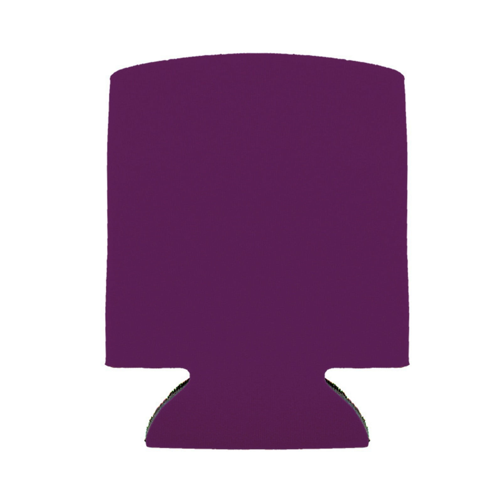 1 Pcs Blank Beer Can Coolers Sleeves,Can Covers Beer Keeps Beer Cold and Hands Warm,Bottle Sleeves Coolers Holder Non-slip nylon Can Coolier Sleeves,Open Bottom,2.75x5.11 in(Pink2) Z1-Purple - Image 1