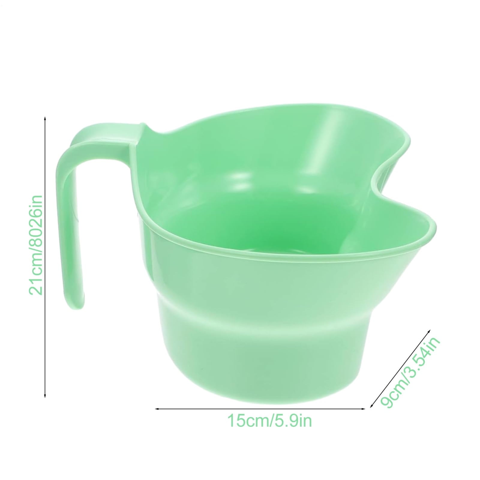 Plastic Basin Emesis Basin, 900ml Spit Cup, Plastic Bowl, Large Opening Puke Bucket with Hanging Handle for Elderly Bedridden Patients and Teeth Cleaning - Image 3