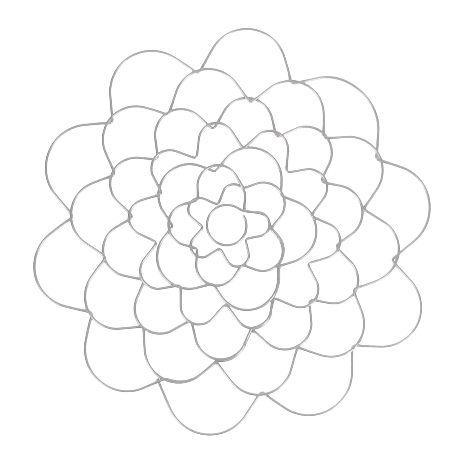 Stainless Steel Flower Arranger Frog, Wire Flower Arrangement Holder, Round Floral Lid Organizer Grid Tool, for Floral Plant Vase Stems Bouquets Fixation, Gold, 4 Inches 5