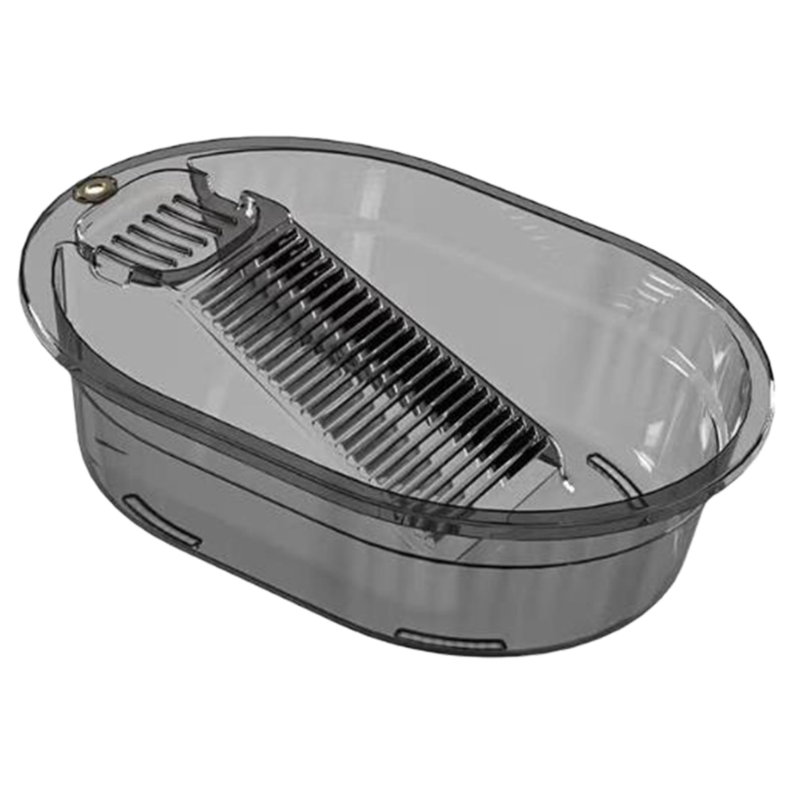 Portable Washboard, All-in-One Laundry Basin Set, Heavy-Duty Wash Board for Hand Washing Clothes, Built-in Scrub Surface, Drain Plug for Camping, RV, Emergency Use, Grey, 19.09x14.37x5.12 19.09x14.37x5.12 Gray - Image 1