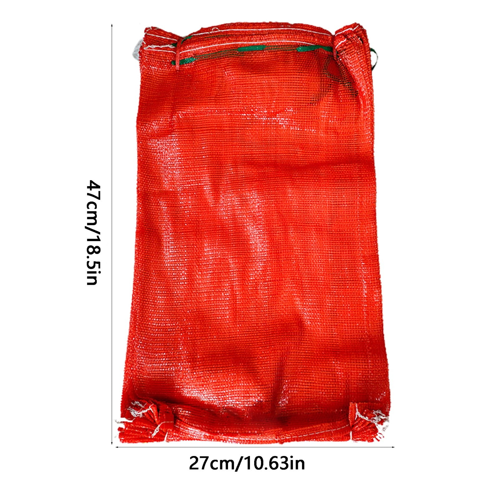 Mesh Produce Bags, 10 lbs Reusable Onion Sacks Vegetable Storage Bags Washable Net Bag, 10.63” x 18.5” for Onion Potato Firewood Crawfish, 1 Pcs 10.63