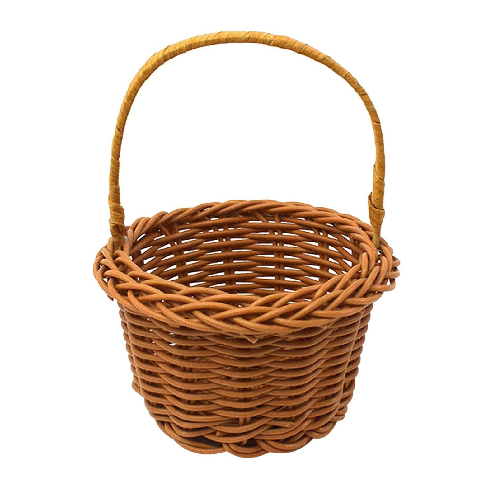 1 Piece Mini Small Wicker Basket,Wedding Flower Basket,3.14x1.96x5.51