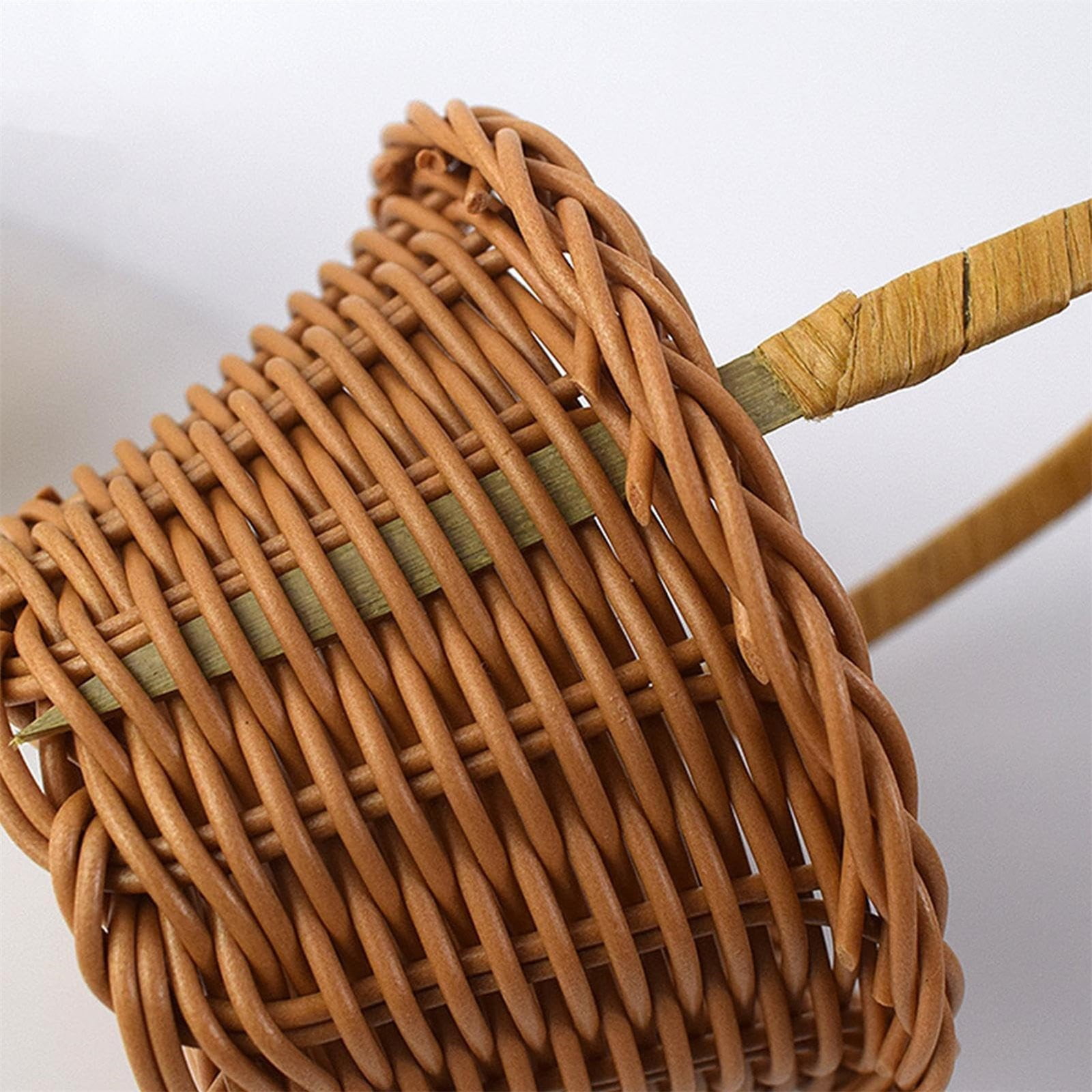 1 Piece Mini Small Wicker Basket,Wedding Flower Basket,3.14x1.96x5.51
