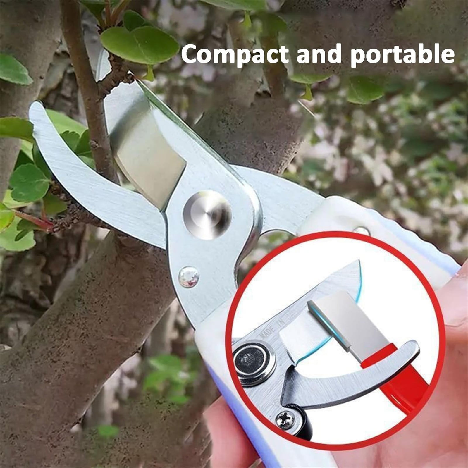 Gardening Tool Sharpener, Heavy Duty Gardening Scissors Sharpener, Quick Sharpener for Gardening PrunersKnives and Scissors, 1 Pcs, 4.72x0.47 4.72