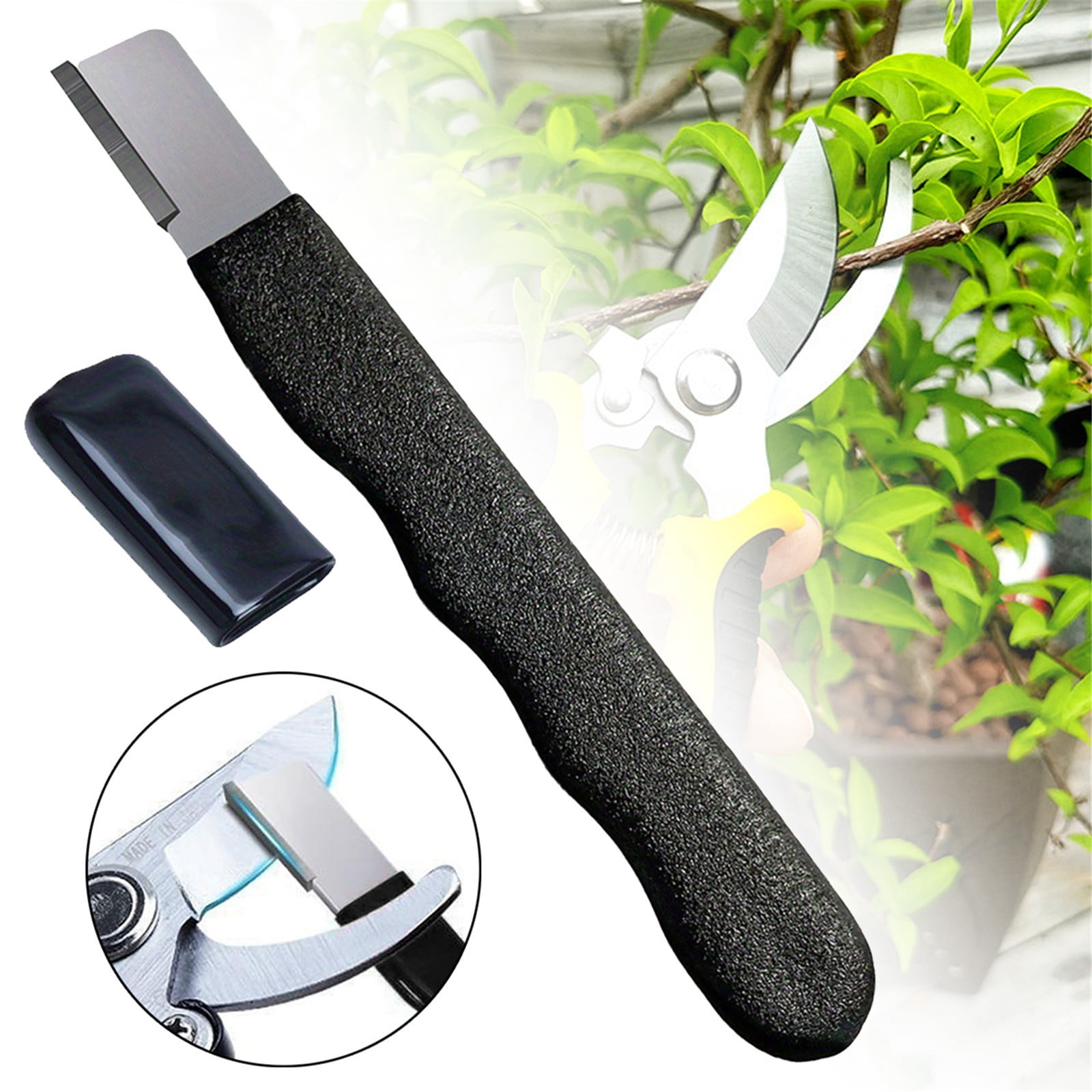 Gardening Tool Sharpener, Heavy Duty Gardening Scissors Sharpener, Quick Sharpener for Gardening PrunersKnives and Scissors, 1 Pcs, 4.72x0.47 4.72