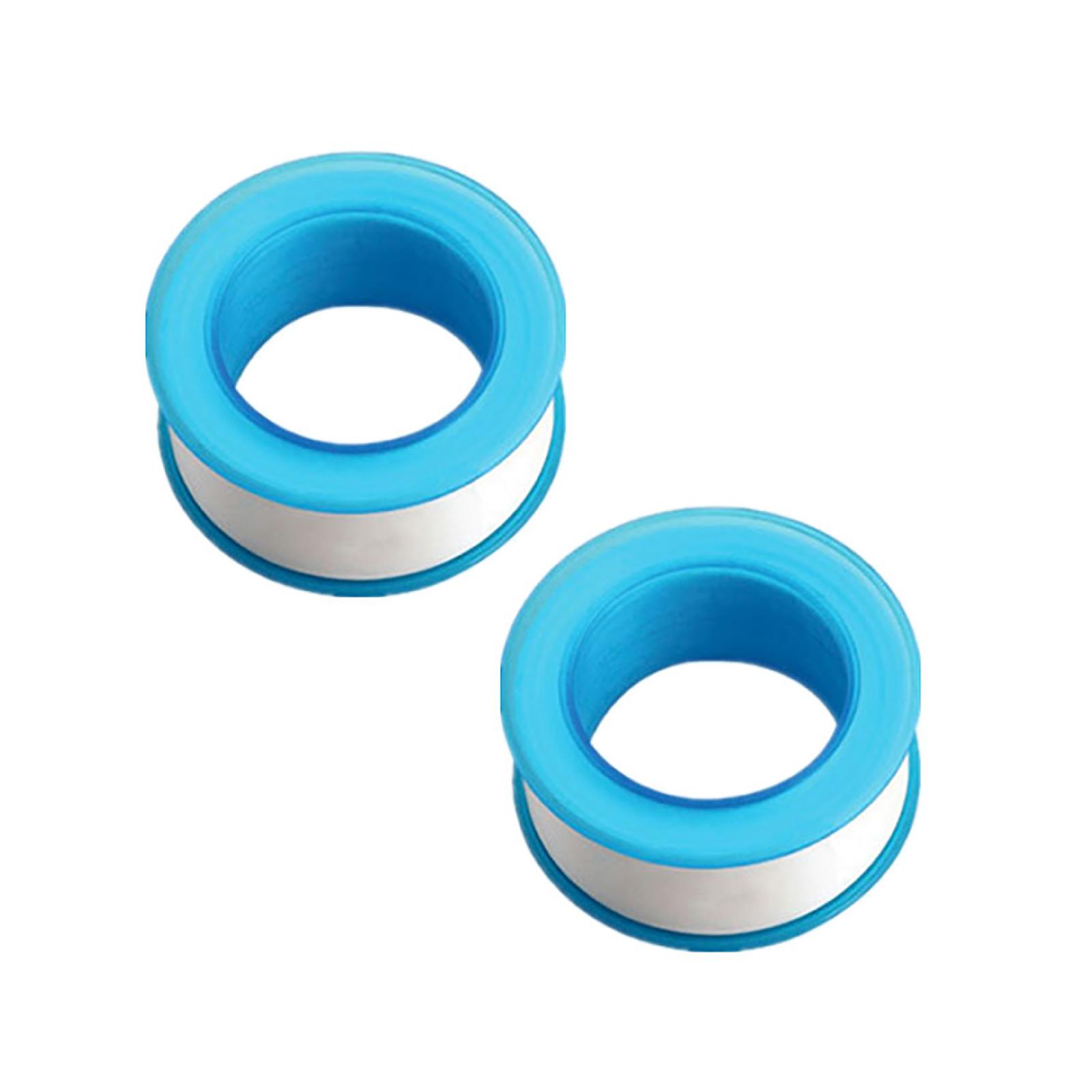 Teflon Tape, Industrial Thread Seal PTFE Tapes, Heavy Duty Plumbing Waterproof Seal Tape for Plumber, Air Head, Thread Pipe, 2 Pcs, 0.59x236.22 0.59