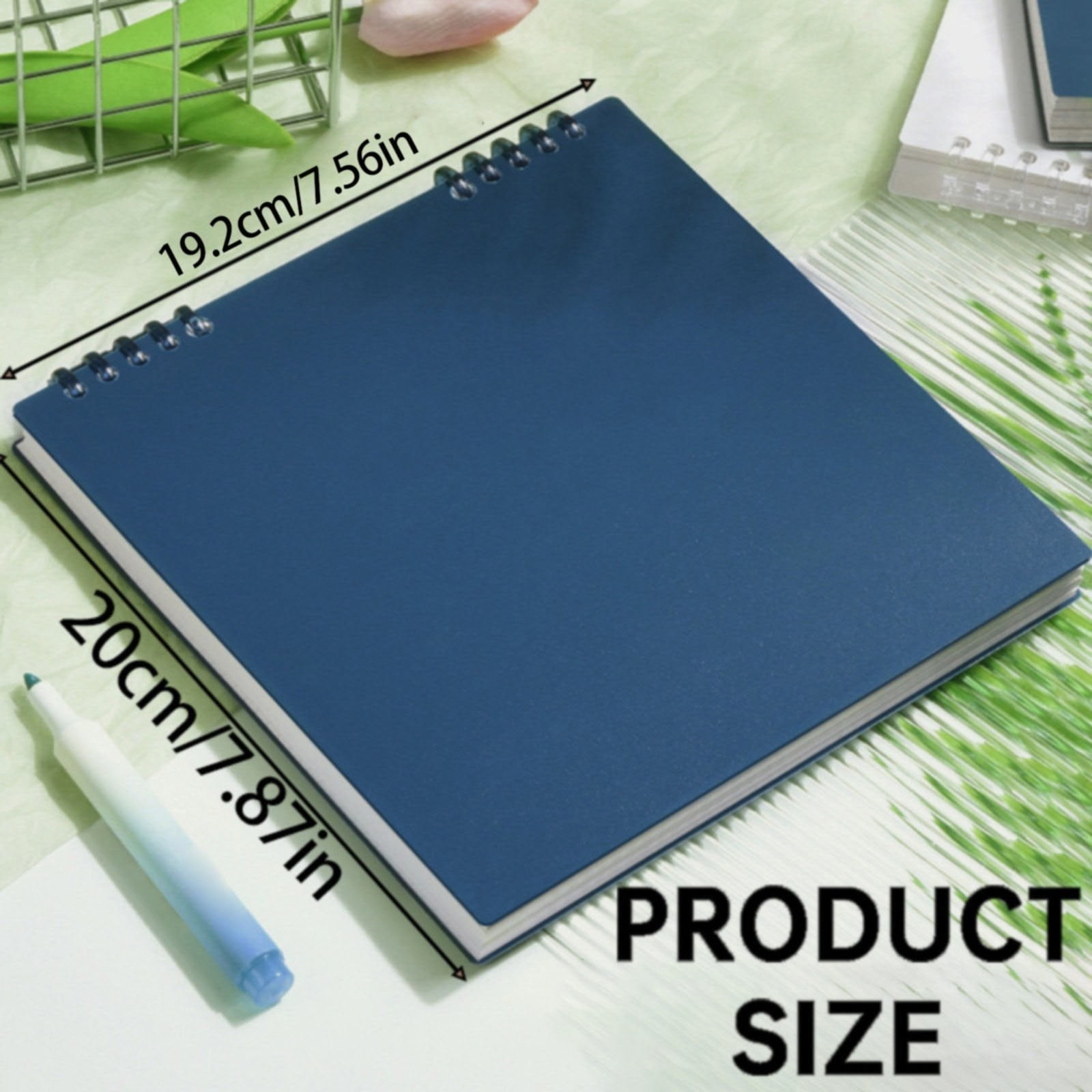 Sketch Book Sketchpad,Journal Memo Notebook Notepads Grids Notebook Writing Notebook for Sketching Scribbling Notebook Journal Refillable Notebooks,Top Spiral Bound Sketch Pad,7.87x7.56