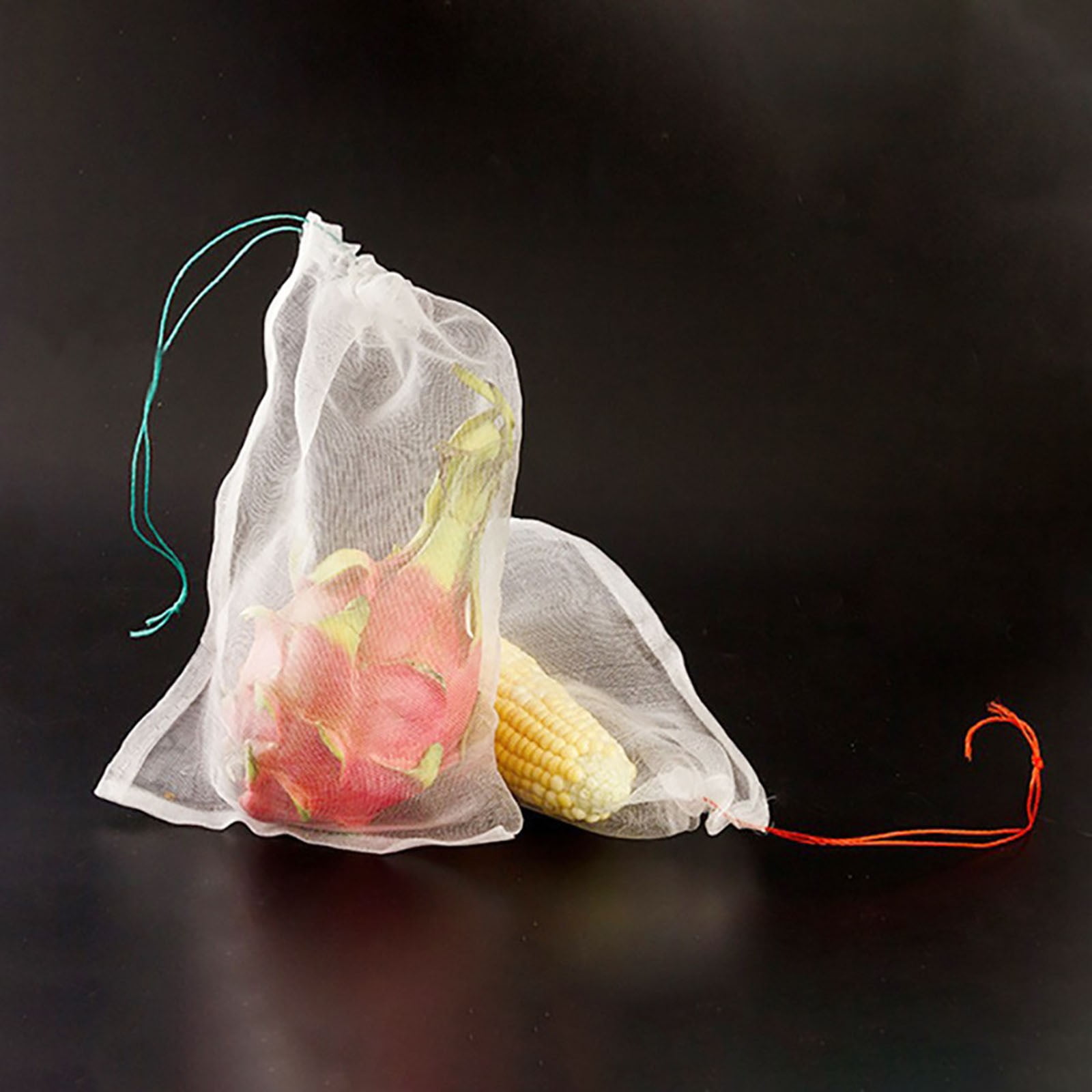 Fruit Protection Bags, Fruit Netting Bags for Fruit Trees Fruit Cover Mesh Bag with Drawstring, Netting Barrier Bags for Protecting Fruit and Vegetables, 1 Pcs, 3.93x5.9 3.93