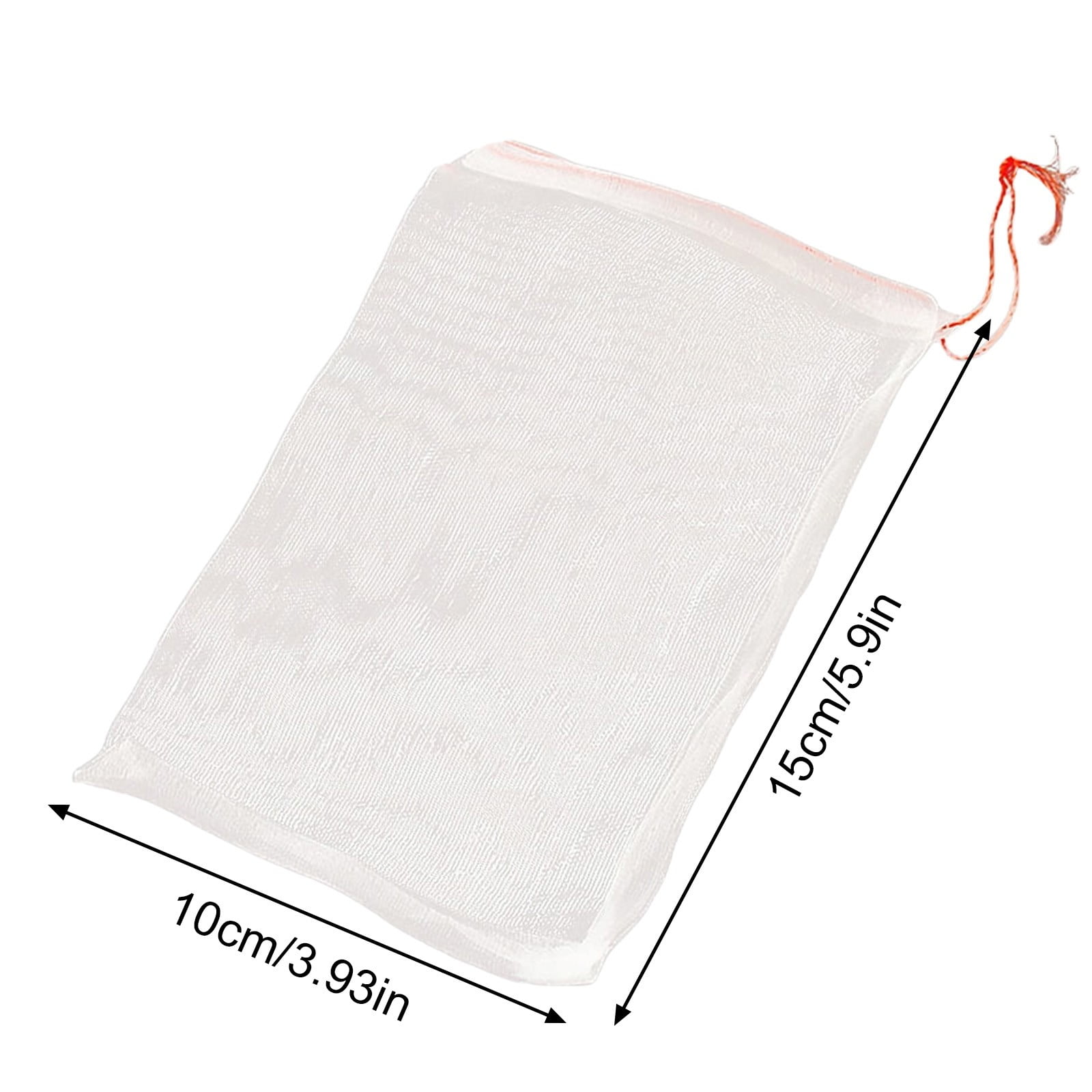 Fruit Protection Bags, Fruit Netting Bags for Fruit Trees Fruit Cover Mesh Bag with Drawstring, Netting Barrier Bags for Protecting Fruit and Vegetables, 1 Pcs, 3.93x5.9 3.93