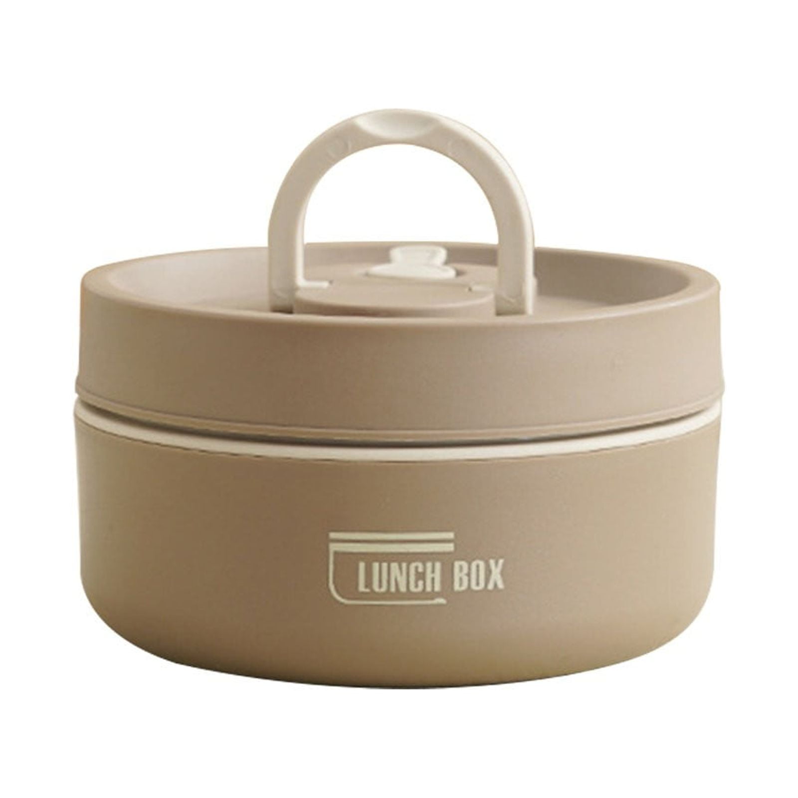 Thermo Food Jar for Hot Food Adults Soup Thermo Lunch Containers Wide Mouth Vacuum Insulated Stainless Steel Leakproof Bento Box– Leak-Proof Single Compartment,BPA-Free(Brown,4.5x4.5x2.6