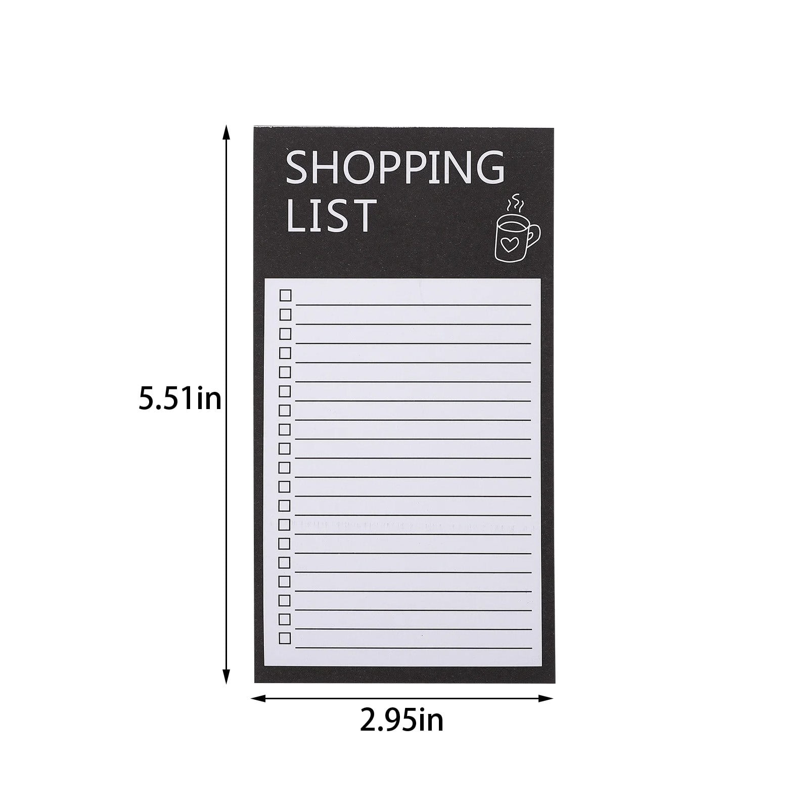 Magnetic Notepads for Fridge, Big Notepads for Shopping List,Reminders -Strong Magnetic Back- Memo Pads,Full Magnet Back Design Notepad for Shopping Lists,2.95x5.51