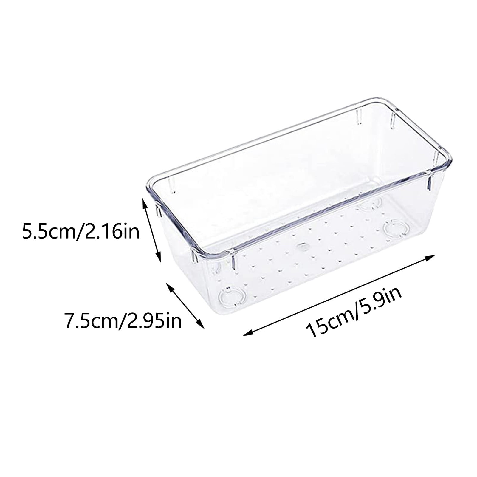Rectangular Empty torage Box, Plastic Pencil Case, Clear Storage Container for Pencil,Crayon,Sticker,Cosmetics, 1 Pcs, 5.24x2.44x0.98 9.05