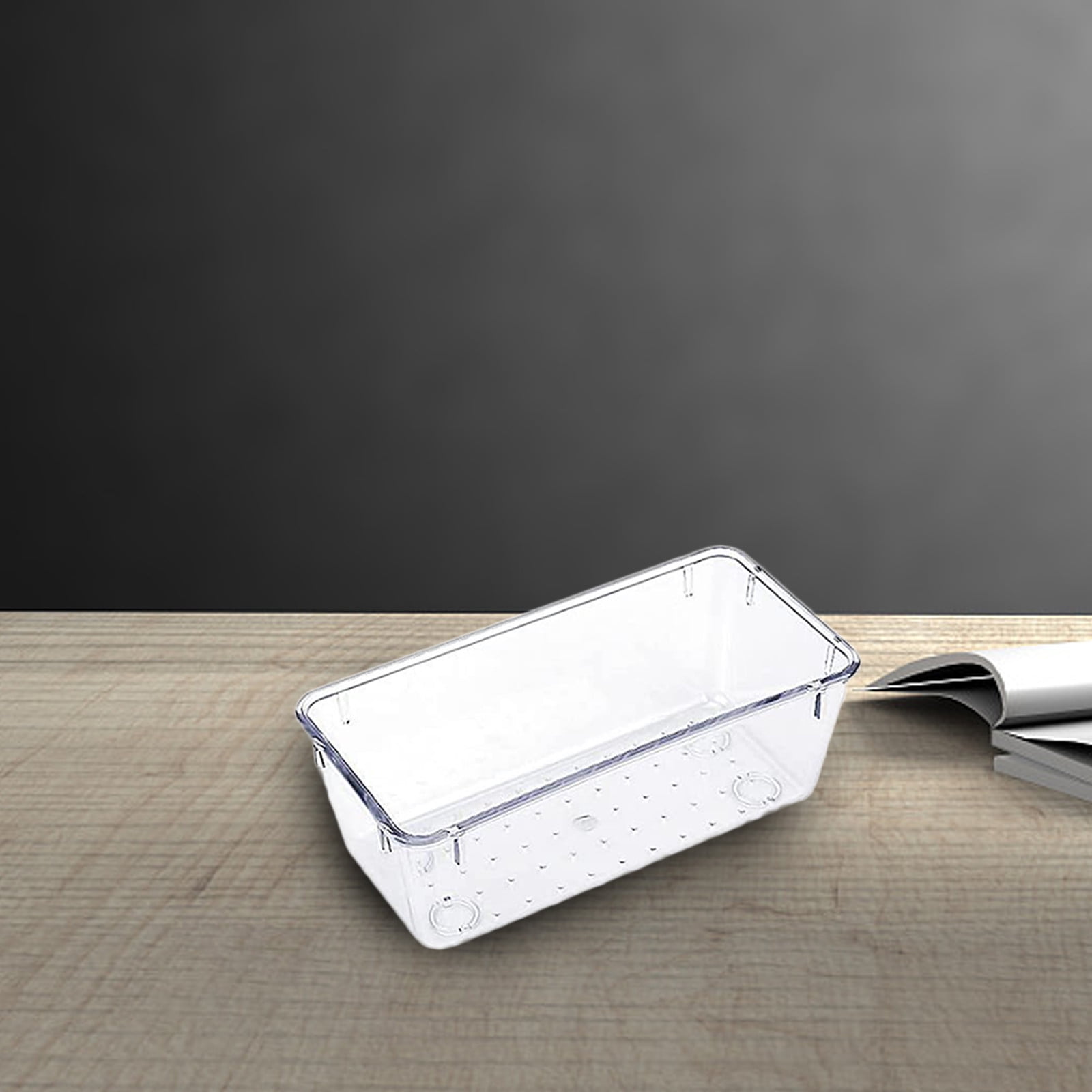 Rectangular Empty torage Box, Plastic Pencil Case, Clear Storage Container for Pencil,Crayon,Sticker,Cosmetics, 1 Pcs, 5.24x2.44x0.98 9.05