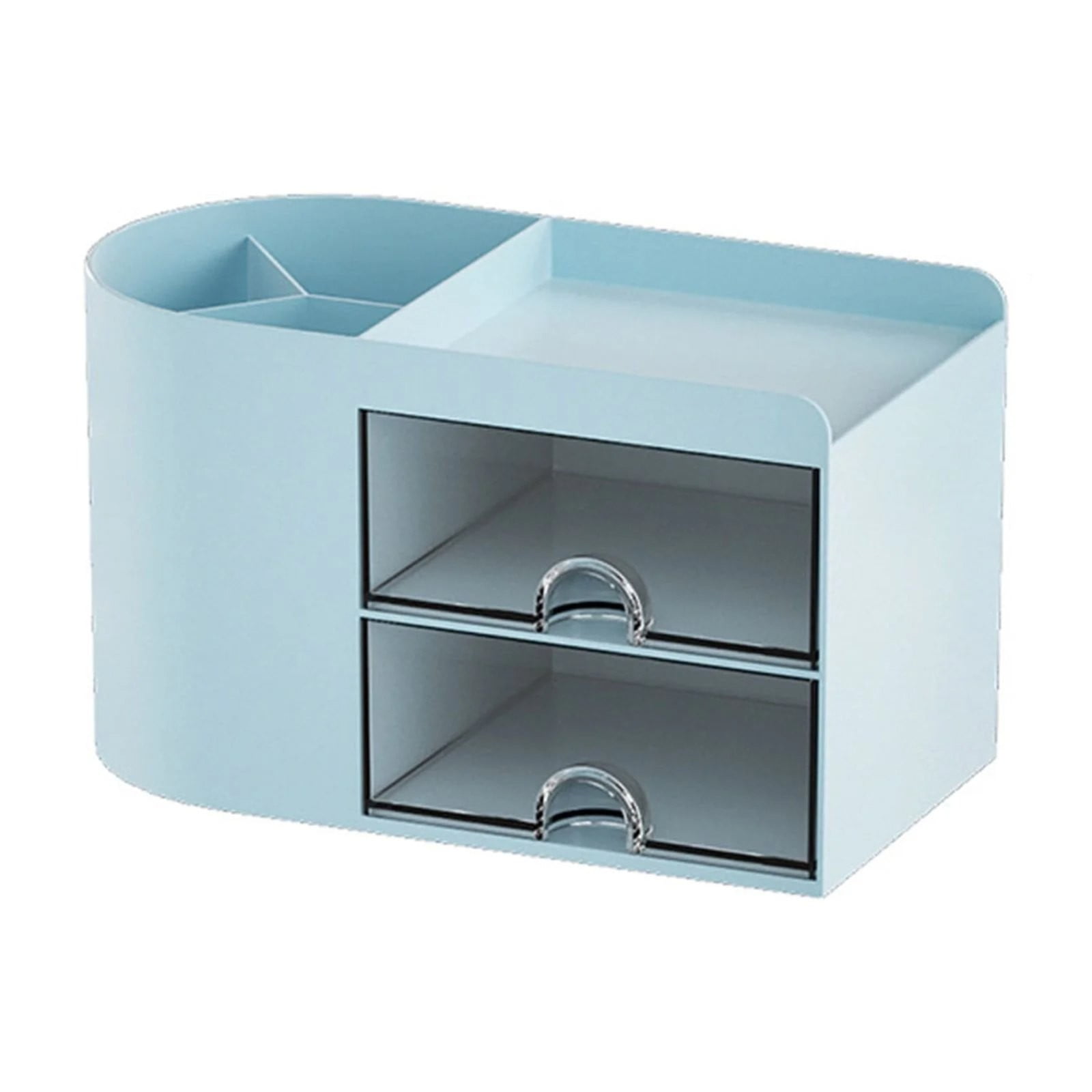 Rectangular Empty torage Box, Plastic Pencil Case, Clear Storage Container for Pencil,Crayon,Sticker,Cosmetics, 1 Pcs, 5.24x2.44x0.98 7.08x3.74x4.13 White - Image 1