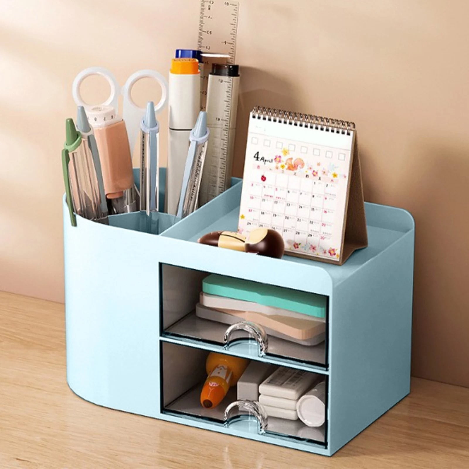 Rectangular Empty torage Box, Plastic Pencil Case, Clear Storage Container for Pencil,Crayon,Sticker,Cosmetics, 1 Pcs, 5.24x2.44x0.98 7.08x3.74x4.13 White - Image 4